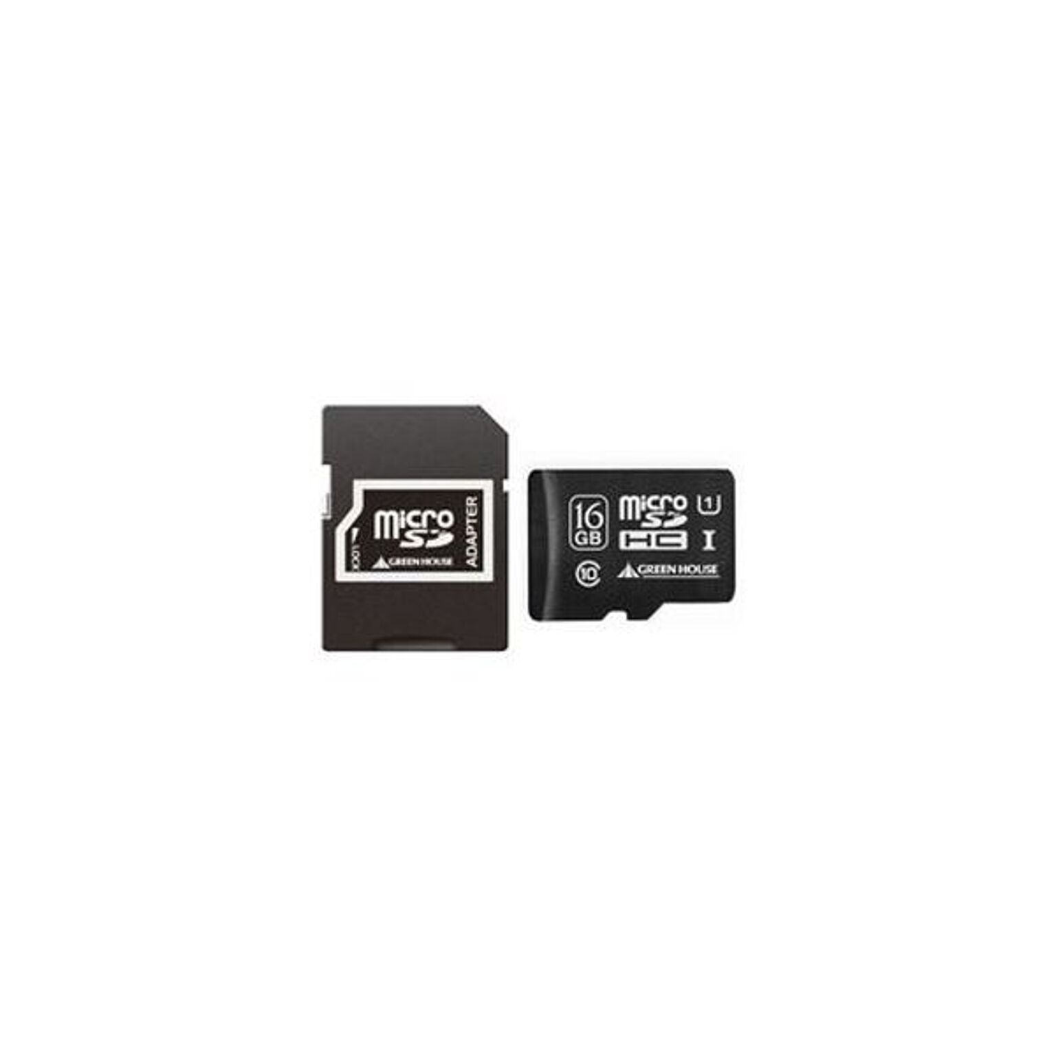 (まとめ）グリーンハウス microSDHCカード 16GB UHS-I Class10 防水仕様 SDHC変換アダプタ付 GH-SDMRHC16GU 1枚【×3セット】