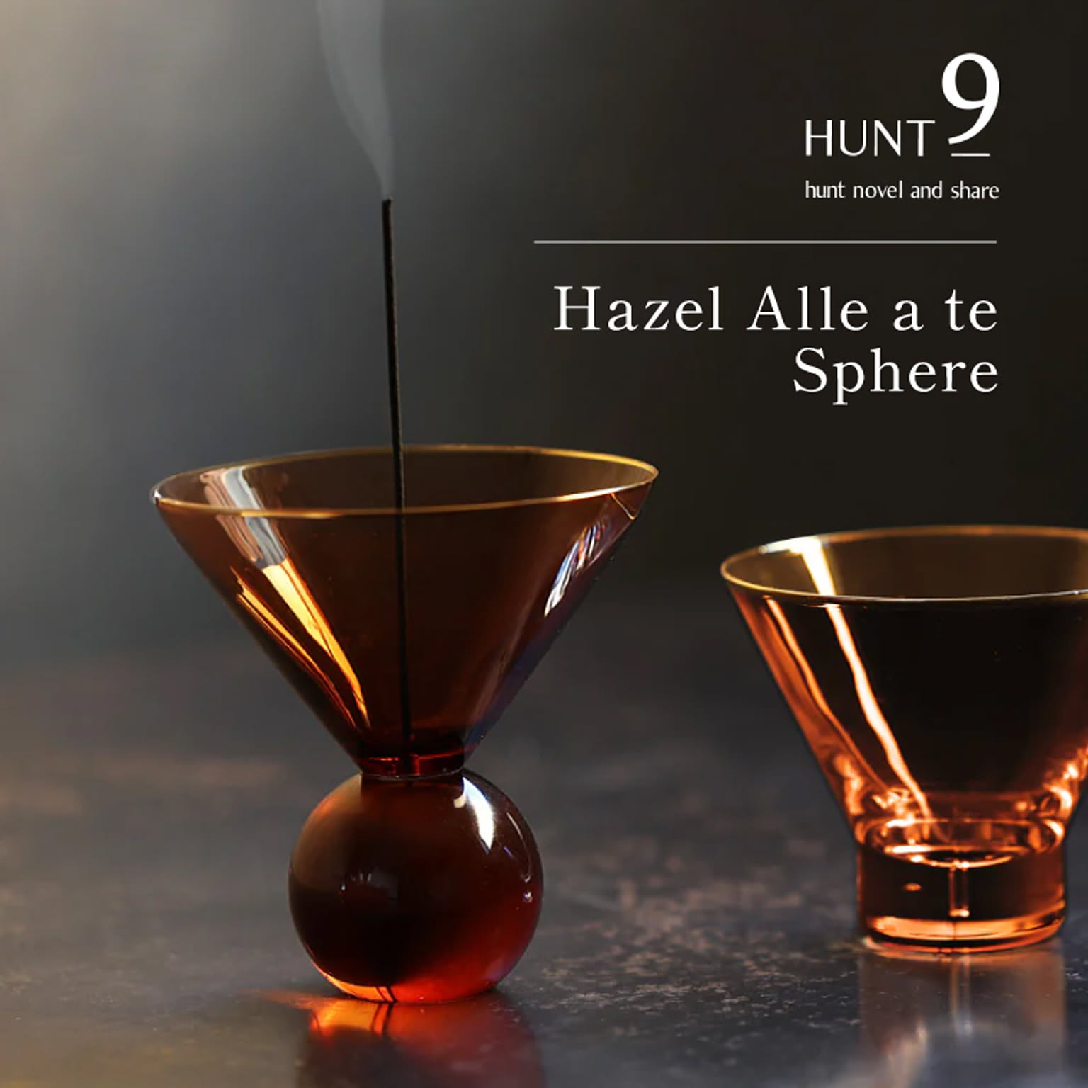 HUNT9 ハントナイン Hazel Alle a te 「Sphere」 ダスキーアンバー インセンスホルダー お香立て