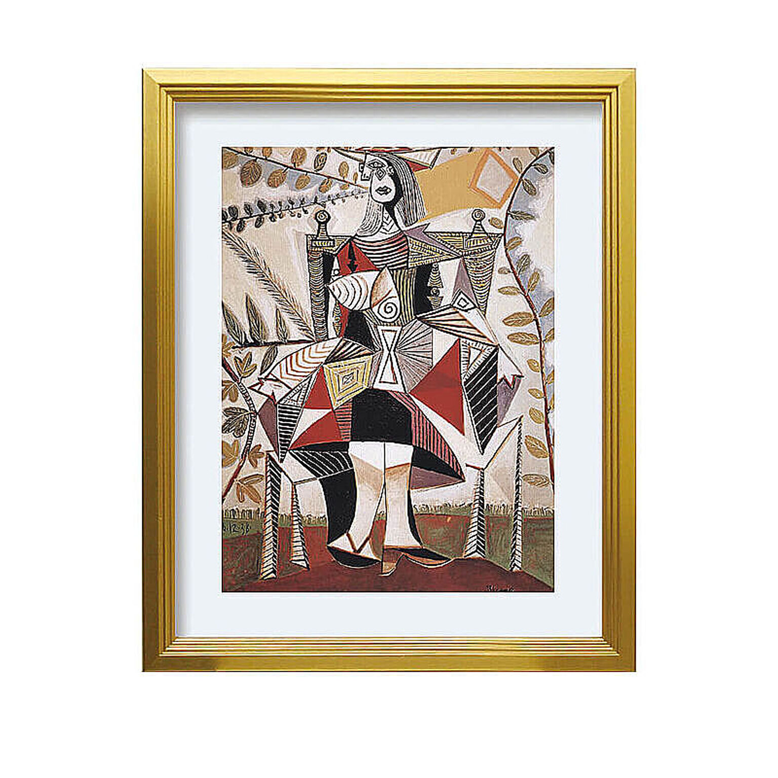 Pablo Picasso（パブロ ピカソ） Femme au Jardin 1938 アートポスター（フレーム付き・スタンドタイプ） m11889