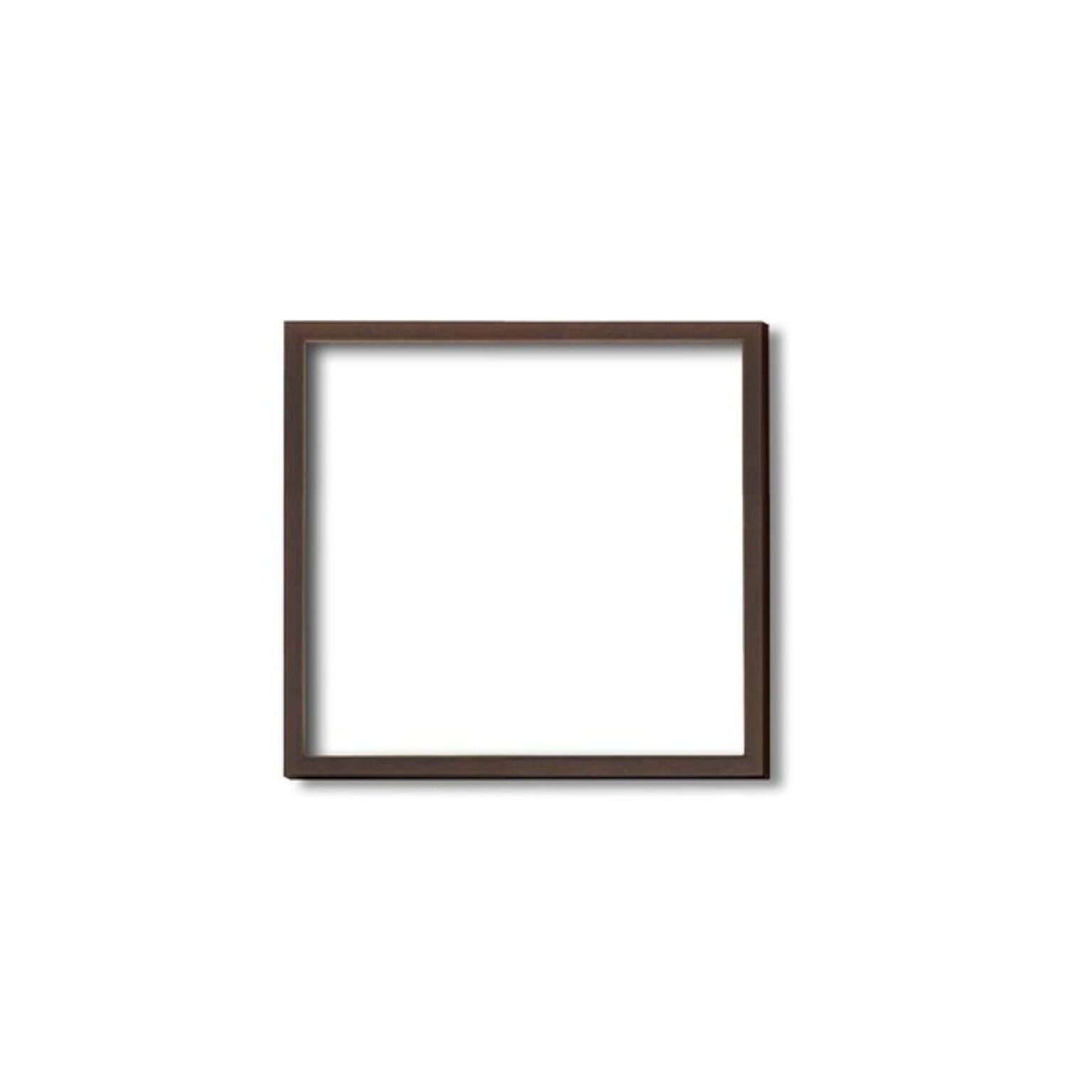 【角額】木製正方額・壁掛けひも■5767 200角(200×200mm)「ブラウン」