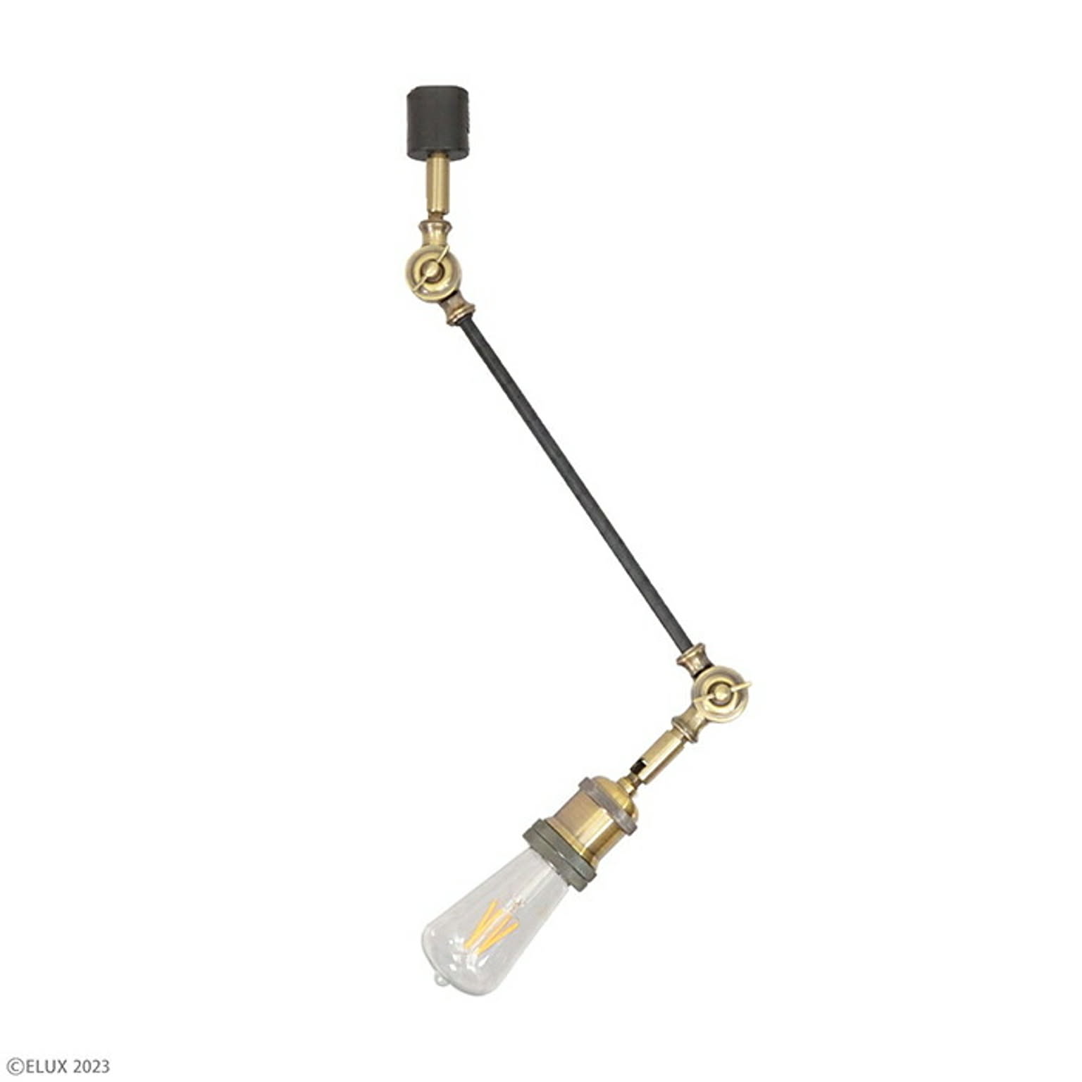 照明 電球なし KISK2 ダクトレール用 アームライト CC-D104 Φ60mm×垂直H560mm エルックス