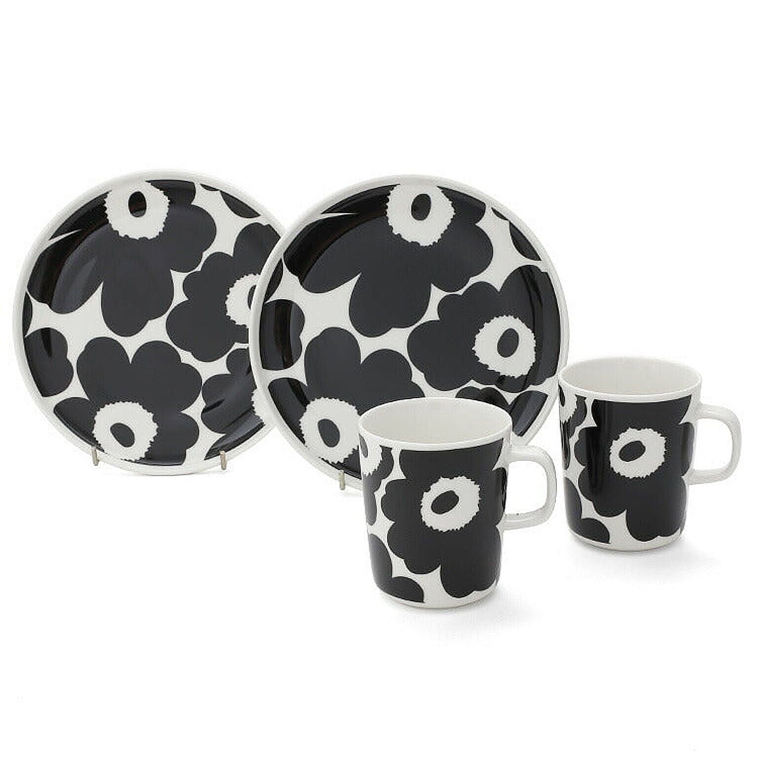 marimekko / ウニッコ マグ 250ml ＆ プレート 20cm  ペアセット UNIKKO aamiaissetti