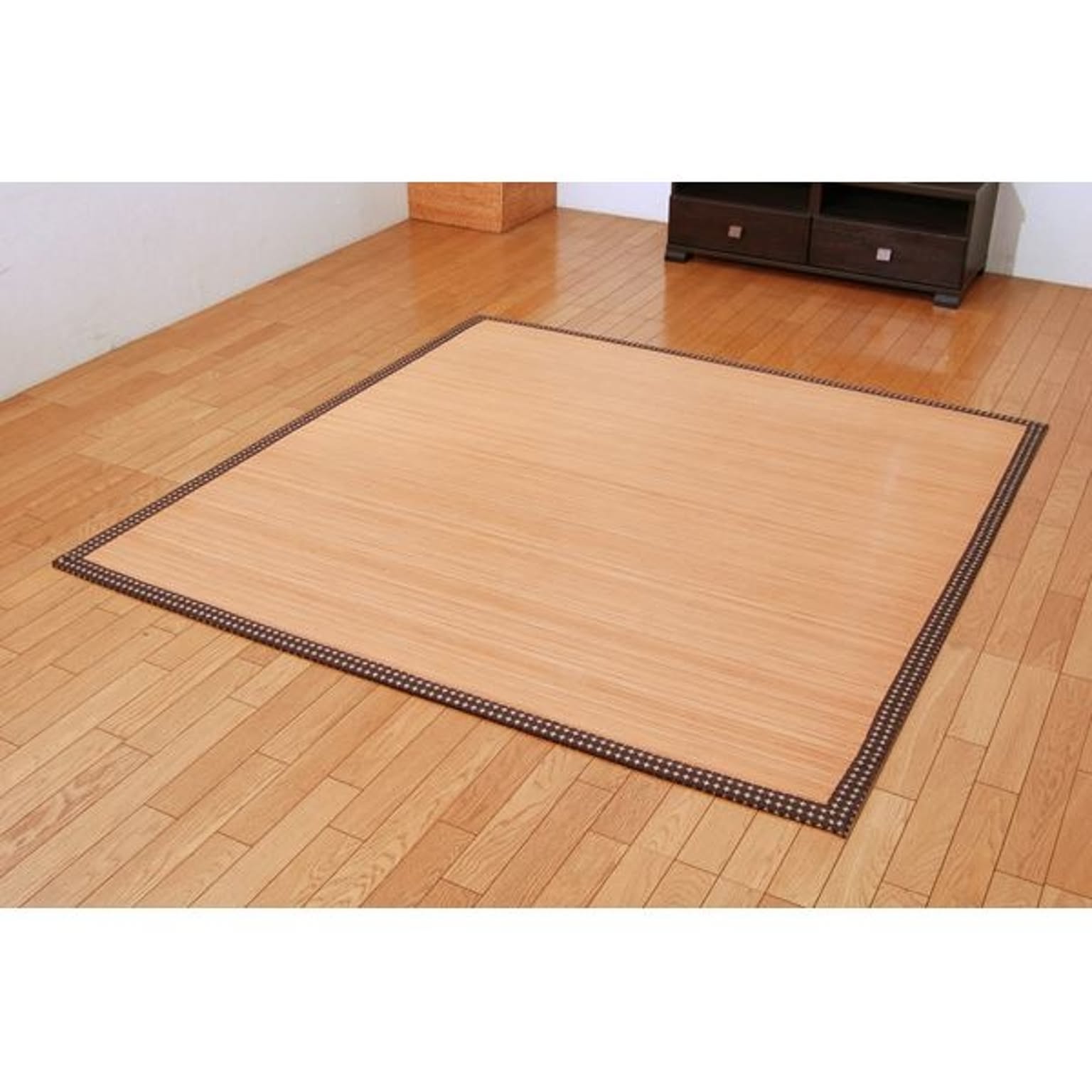 丈夫でひんやり 竹カーペット 『DXHドット』 130×180cm(中材:ウレタン)