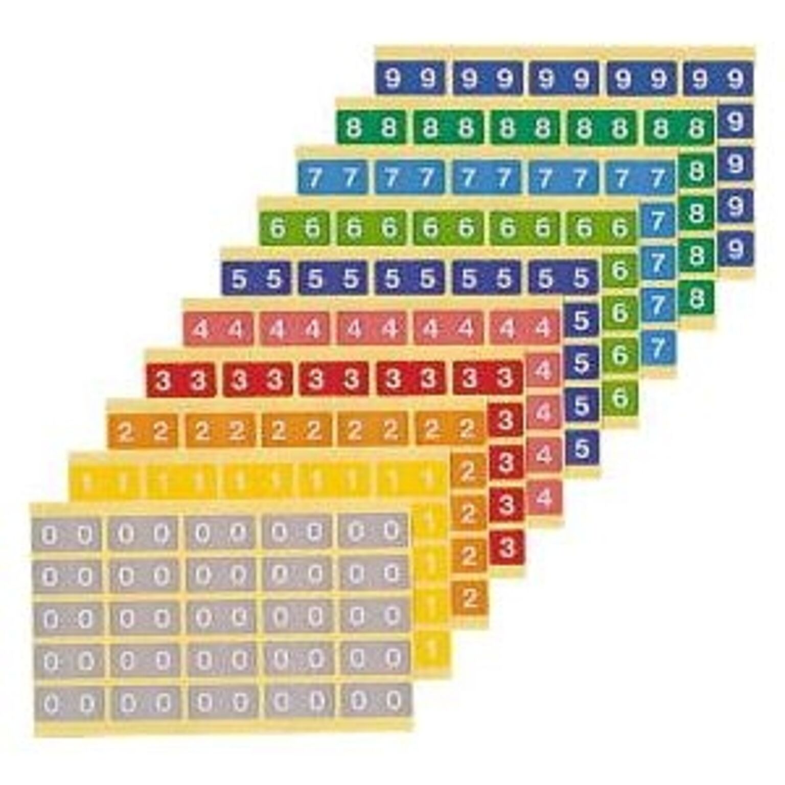 カラーナンバーラベルL 数字8 （25片×10シート） KL-2-8