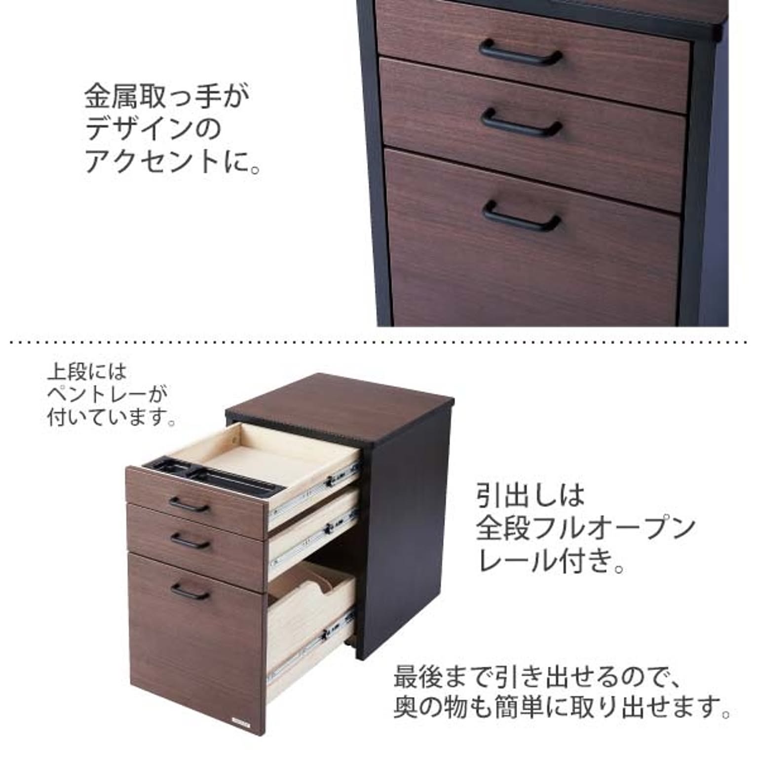 サイドチェスト・デスクワゴン