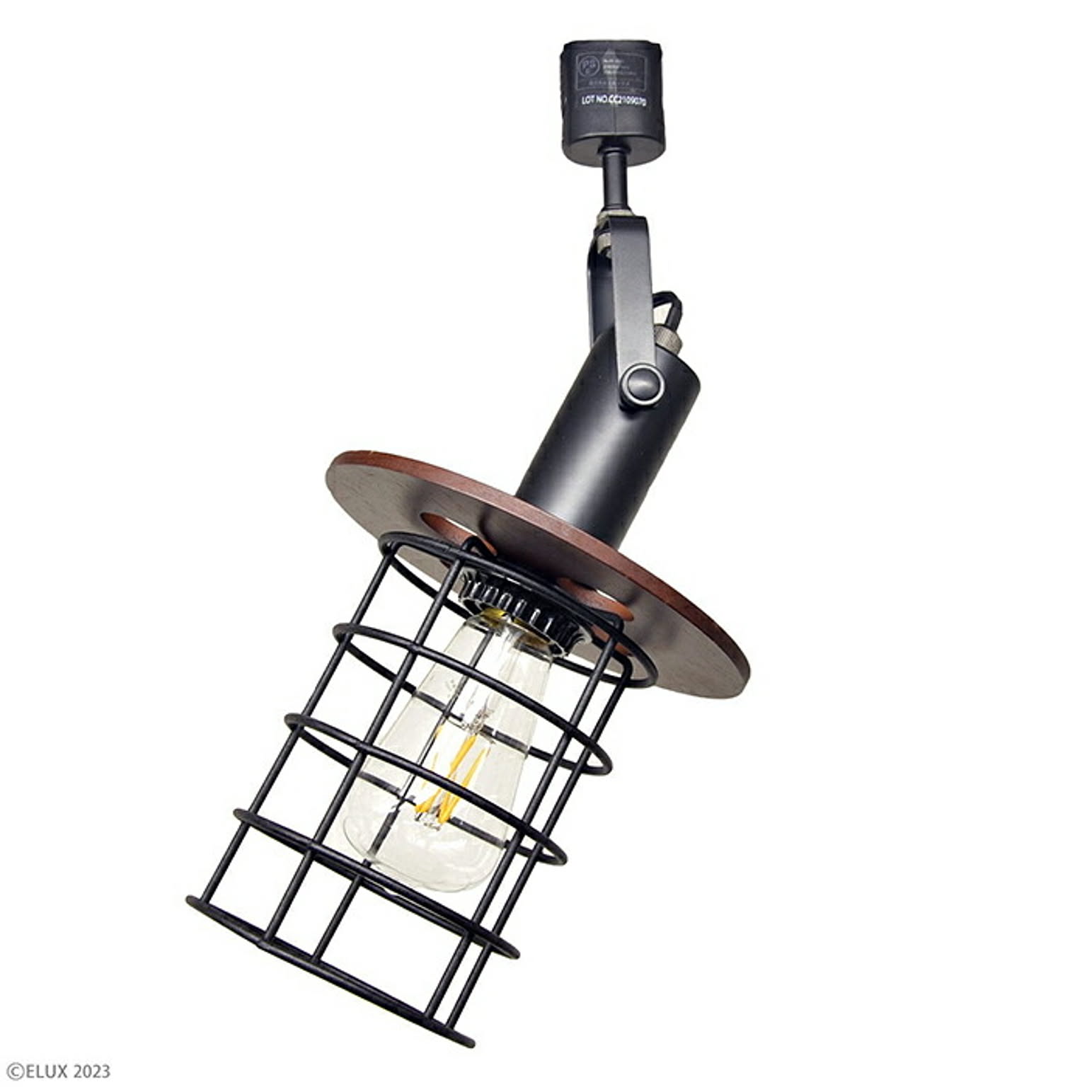 照明 電球別売 組立式 ZIEKS ジークス 1灯 ダクトレール用 スポットライト LC11009 Φ170xH410mm エルックス