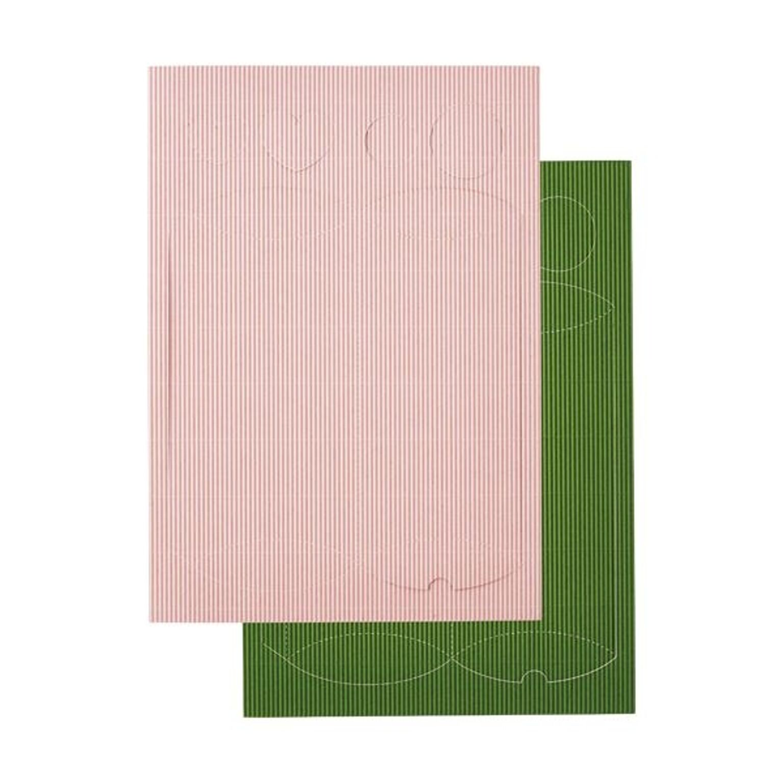 （まとめ） ヒサゴ リップルボード 薄口 型抜きギフトBOX ピンク・グリーン RBUT4 1パック ×10セット - 通販