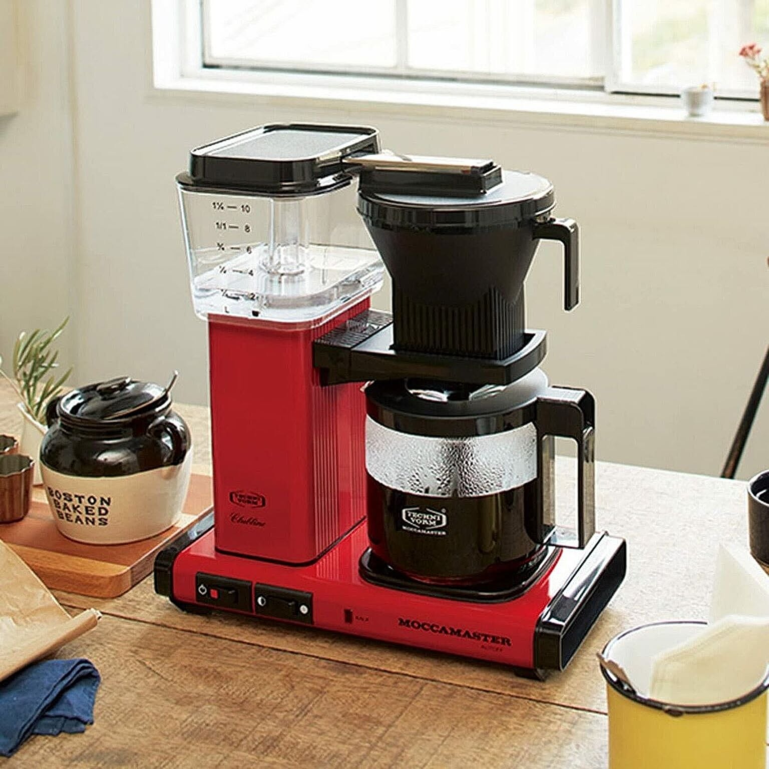 MOCCAMASTER モカマスター ドリップ コーヒーメーカー レッド - 通販