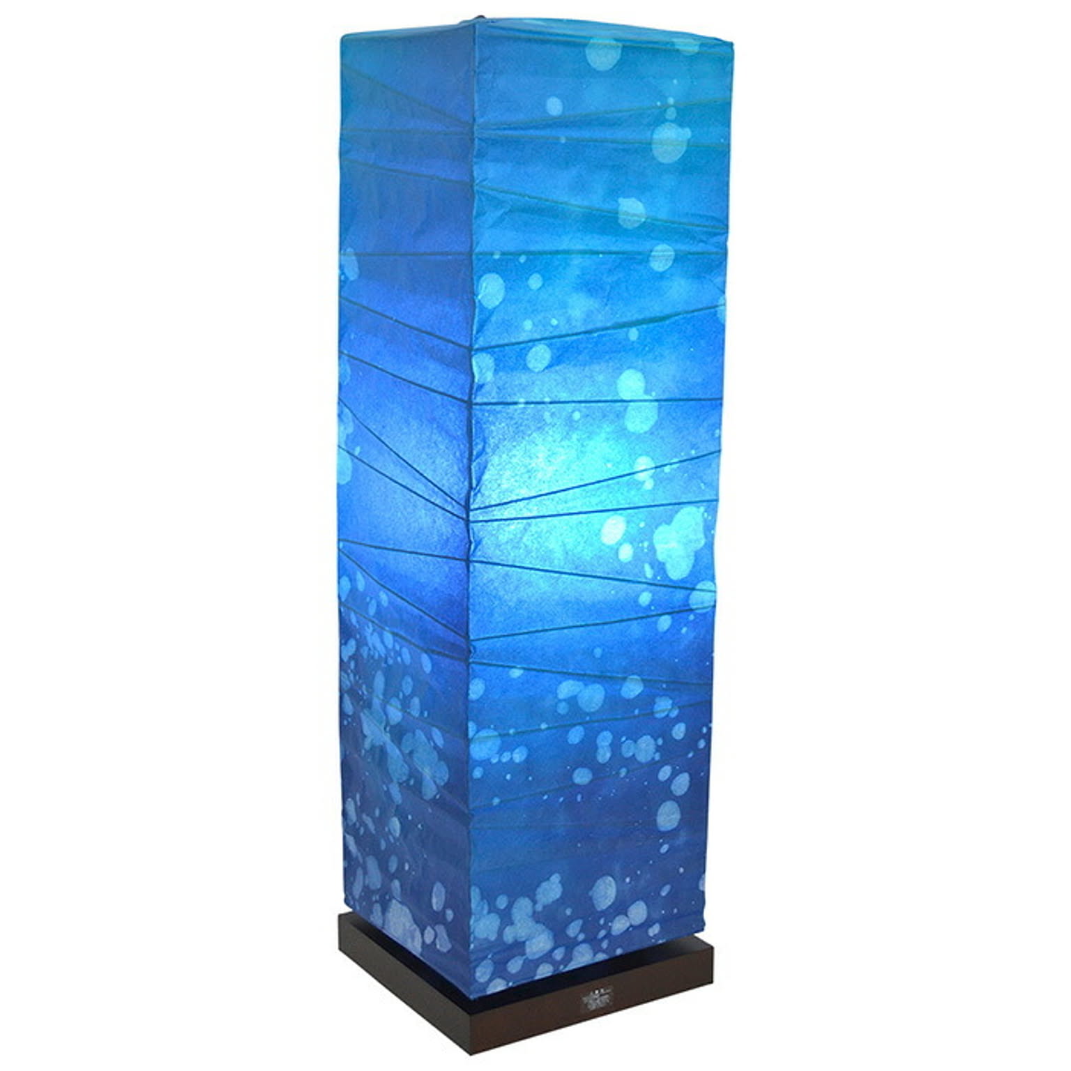 フロアライト 和紙 box 深海 電球付属 幅210x奥行210x高さ700mm 彩光デザイン