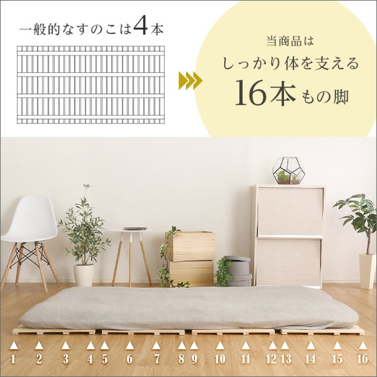 すのこベッド