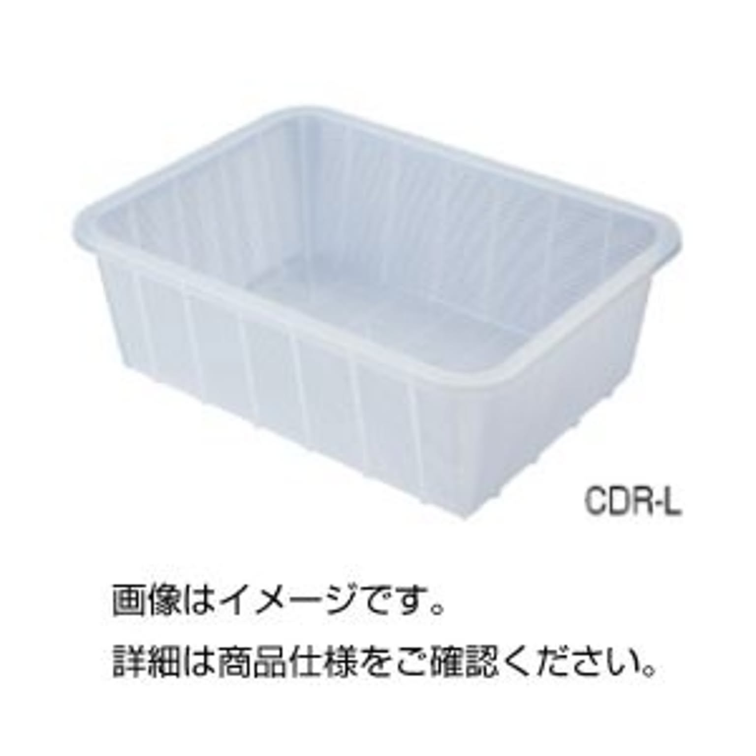 （まとめ）深型バスケット（クリア）CDR-M【×5セット】