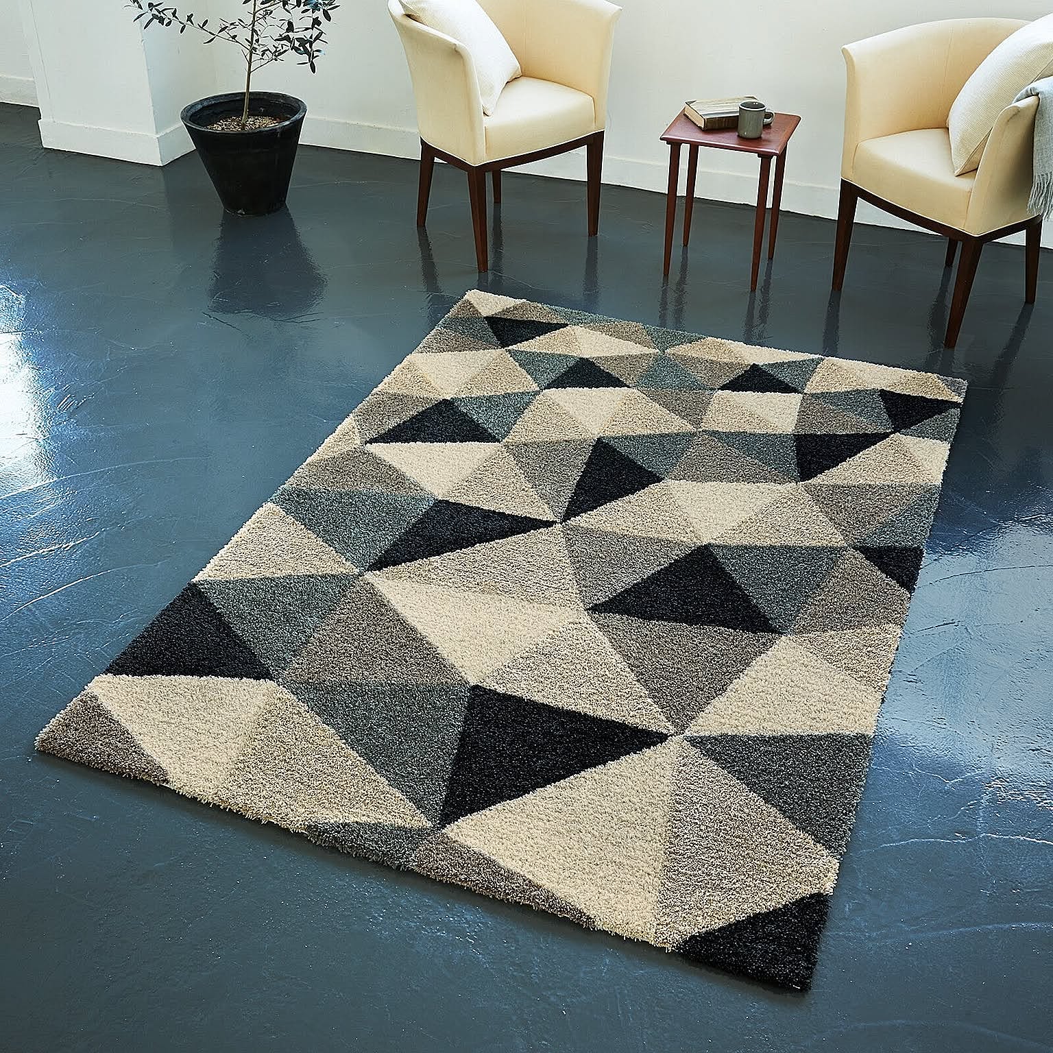 東リ デザインラグ 約140×200cm TOR4106 TOLIラグ＆マット 防炎 防ダニ 遊び毛無し 引っ越し 新生活