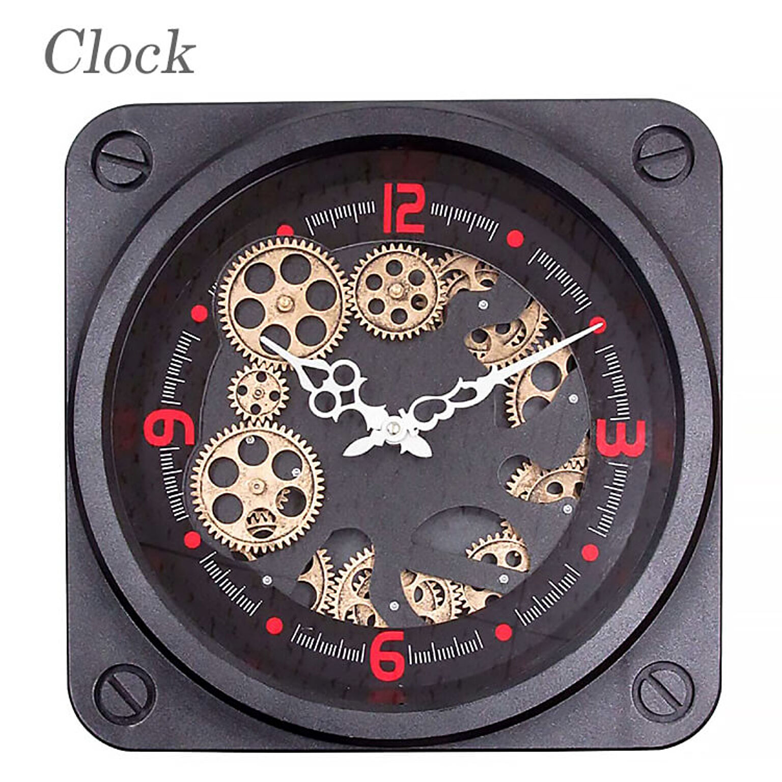 時計 壁掛け時計 おしゃれ 掛け時計 clock 歯車 gearclock クラシック インダストリアル アンティーク 50305 東洋石創 