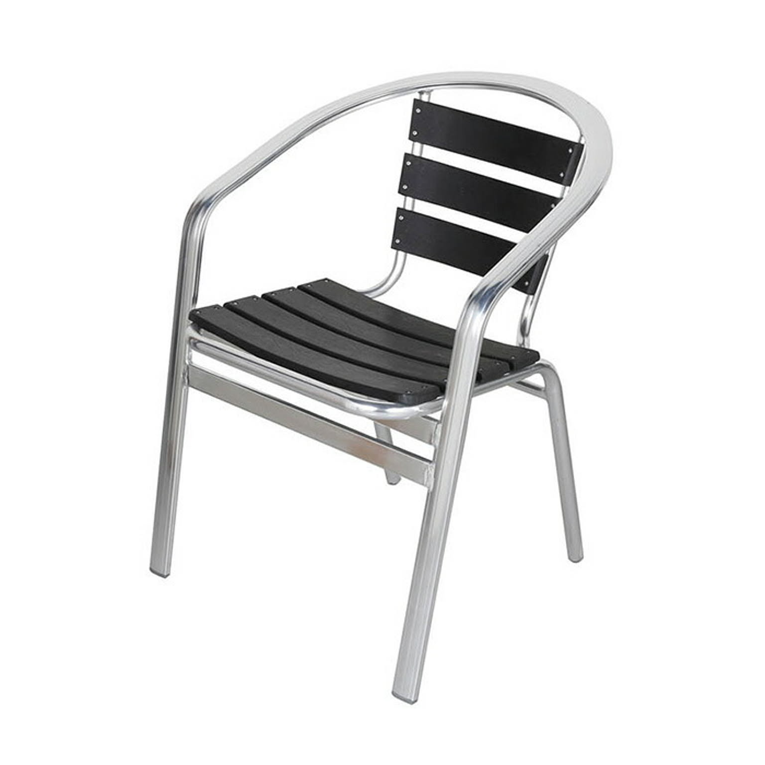 チェア ALUMINUM CAFE CHAIR BLACK 完成品 H845-1023BK 幅550x奥行550x高さ740mm ダルトン