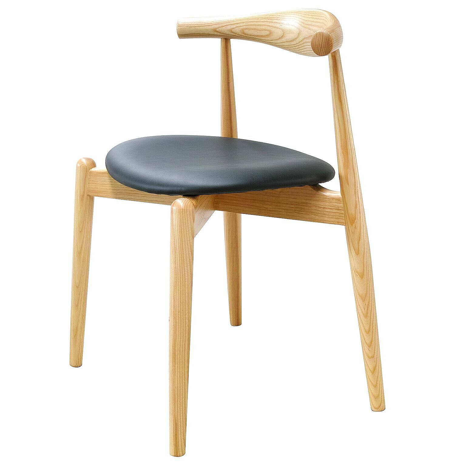 Will-Limited. Arc Chair アークチェア 北米産ホワイトアッシュ材使用 エルボーレスト 付き ダイニングチェア ブラウン