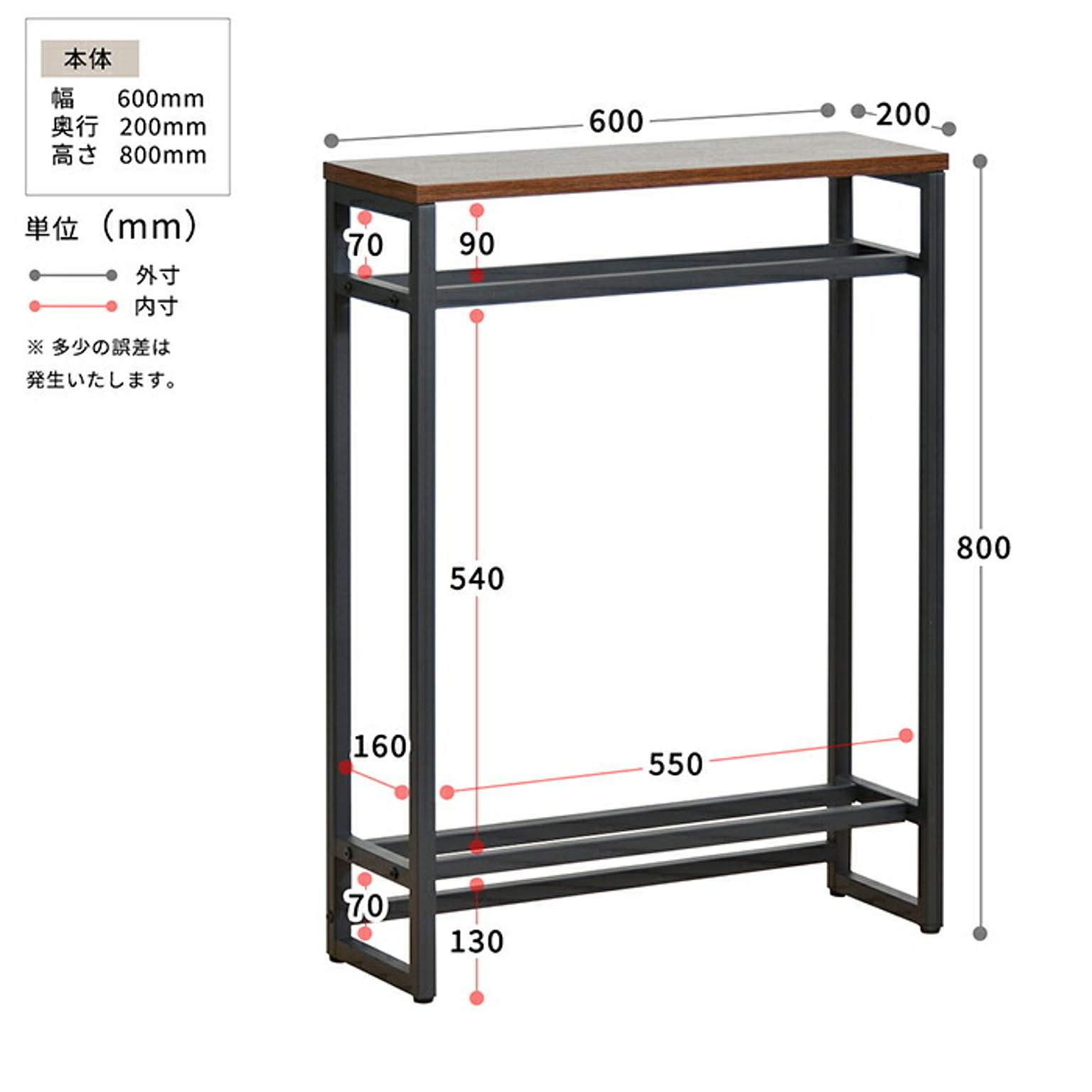 コンソールテーブル
