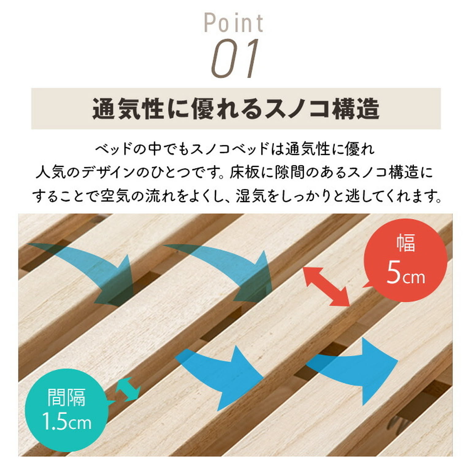 すのこベッド
