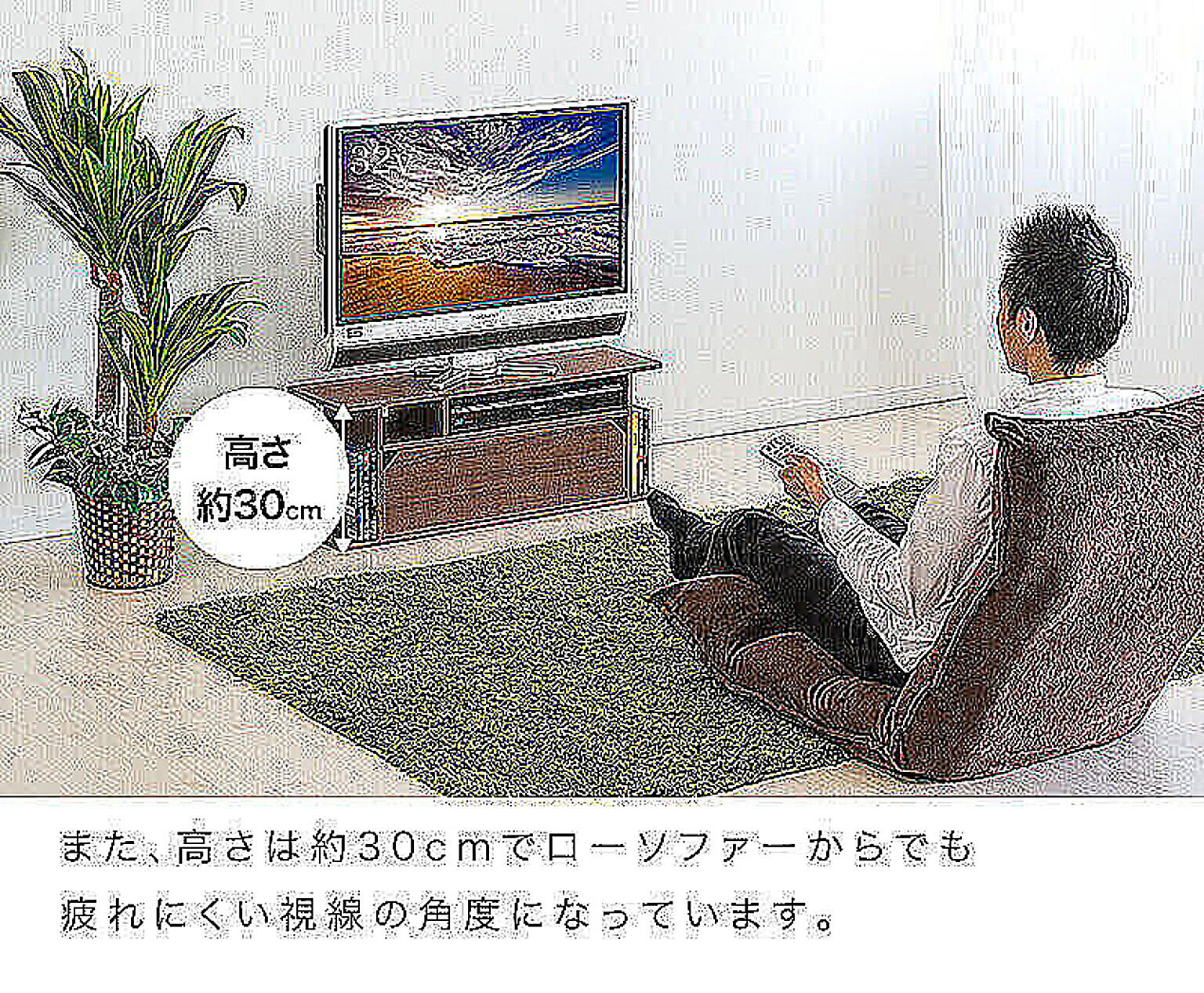 ロータイプテレビ台