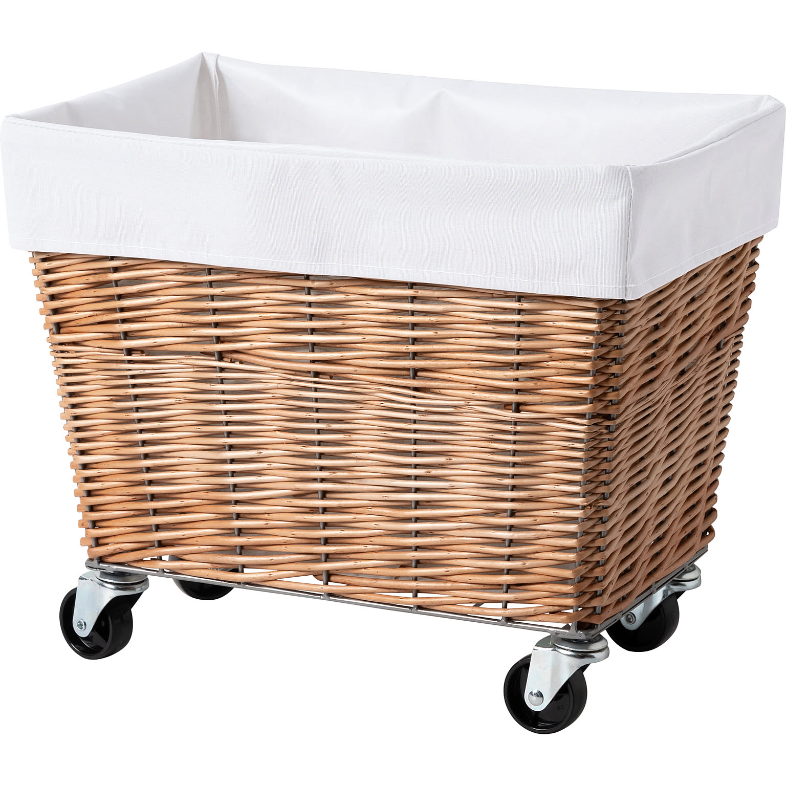 【BRID/ブリッド】WILLOW LAUNDRY BASKET with CASTER 28L　ウィローランドリーバスケットキャスター付き