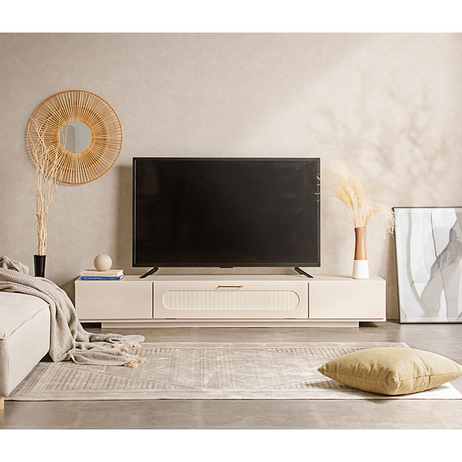 テレビボード ローボード テレビ台 リビングボード 180cm 完成品 日本製 韓国風インテリア かわいい 韓国 姫系 ホワイト 白 ナチュラル カントリー リビング収納 ワイド SRC