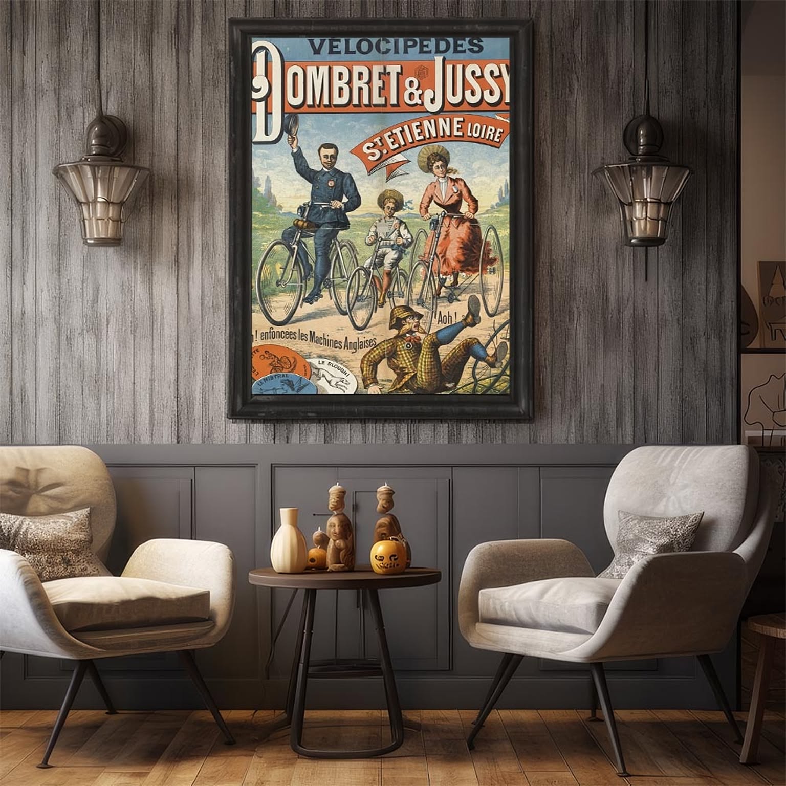 EFPI Velocipedes Dombret And Jussy St. Etienne Loi【bn-poster-1741