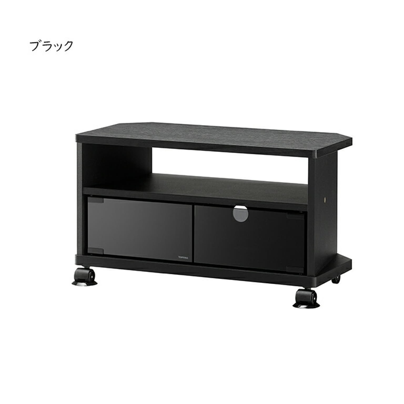 コーナーテレビ台 組立式 AS-KAD590 幅590x奥行290x高さ341.5mm 朝日木材加工