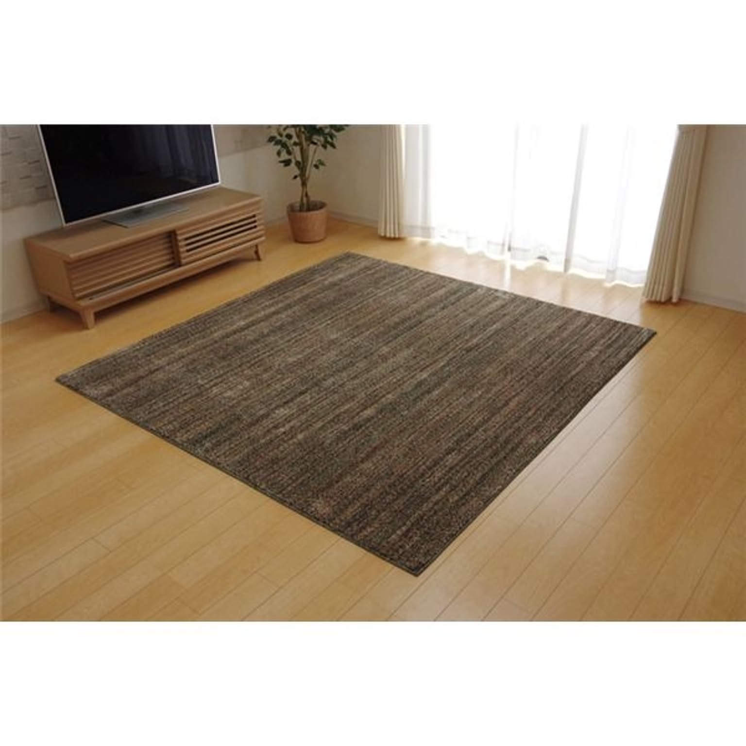 ラグ カーペット 1畳 抗菌 防臭 防ダニ タフト 国産 ミックスカラー 『イリゼ』 グリーン 約95×140cm