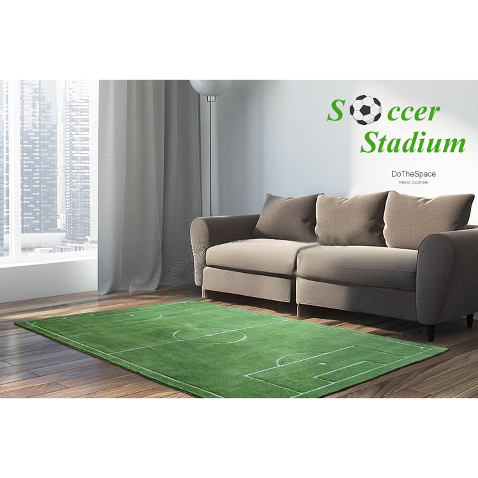 サッカーラグ　Soccer Stadium