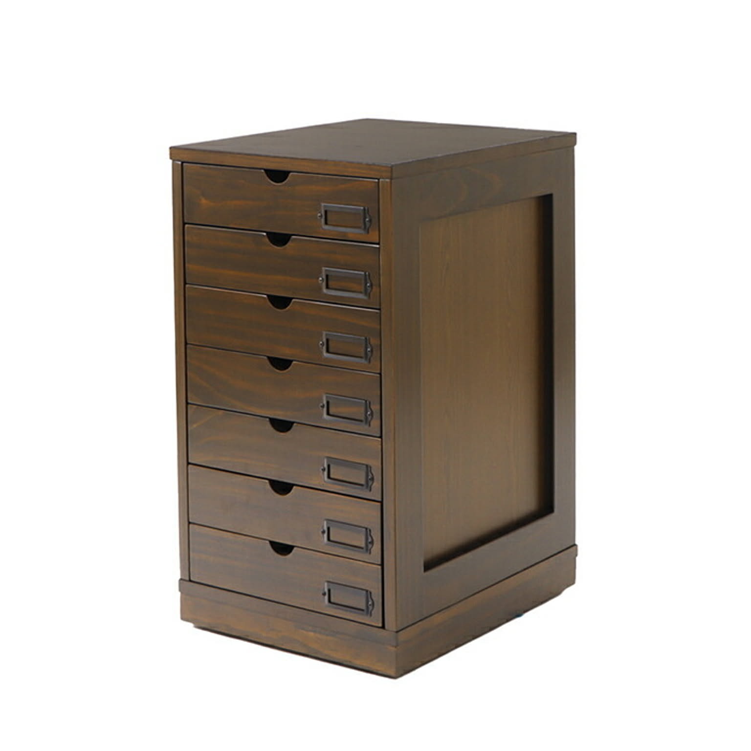 木製チェスト 7段 引き出し付き dショッピング |スリムチェスト