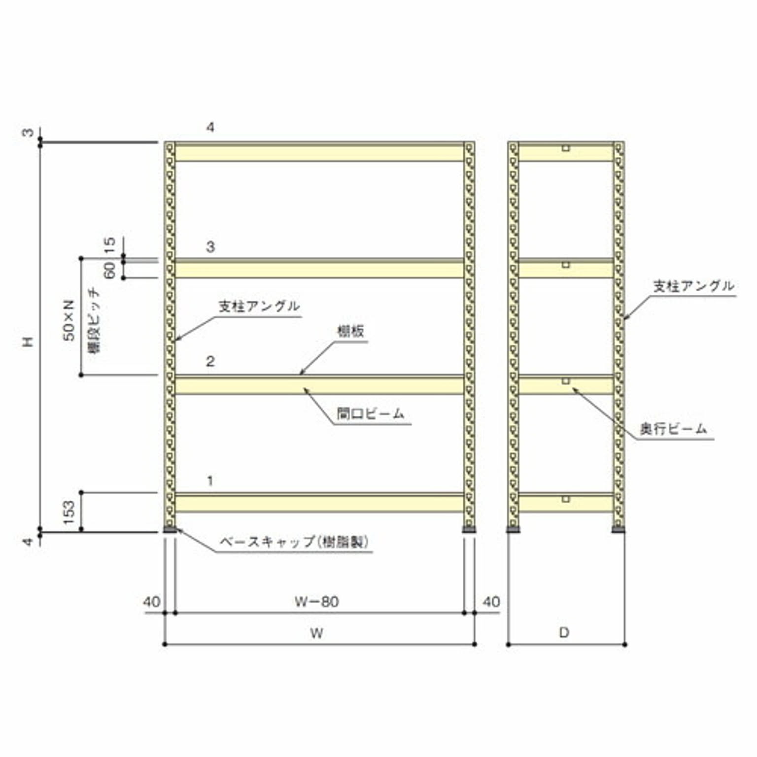 スチールラック・スチールシェルフ