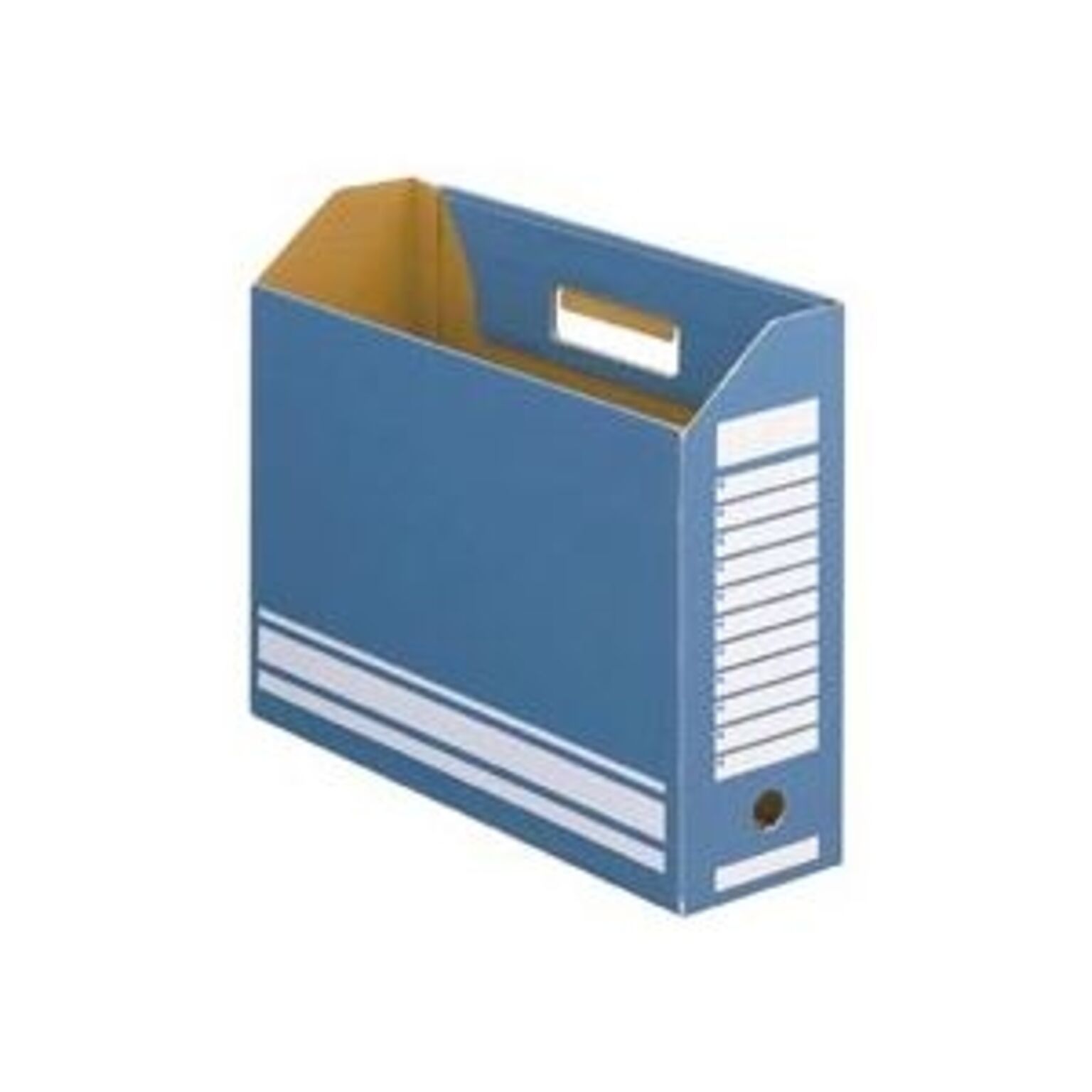 （まとめ） TANOSEE ボックスファイル A4ヨコ 背幅100mm ブルー 1パック（10冊） 【×5セット】