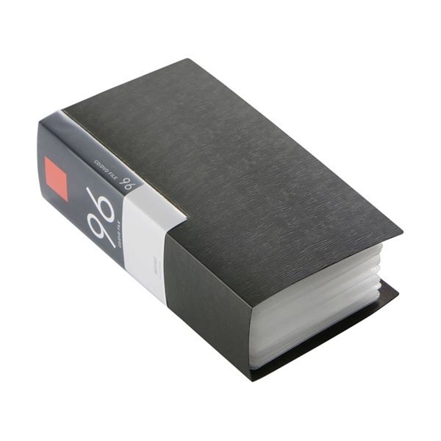 (まとめ) バッファローCD&DVDファイルケース ブックタイプ 96枚収納 ブラック BSCD01F96BK 1個 【×10セット】