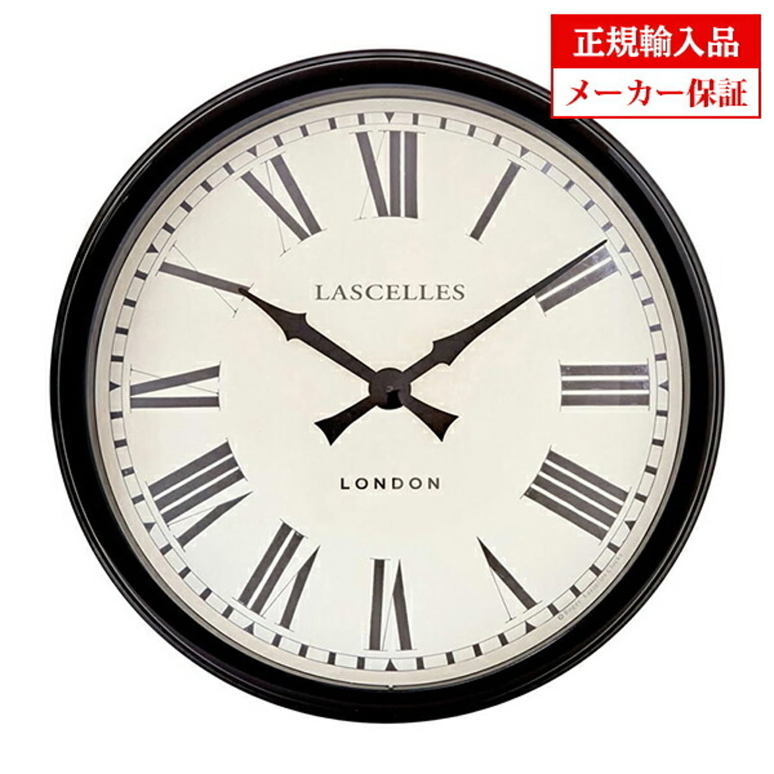 イギリス ロジャーラッセル 掛け時計 [LM/LASC/BLACK] ROGER LASCELLES デザイナークロック 正規輸入品