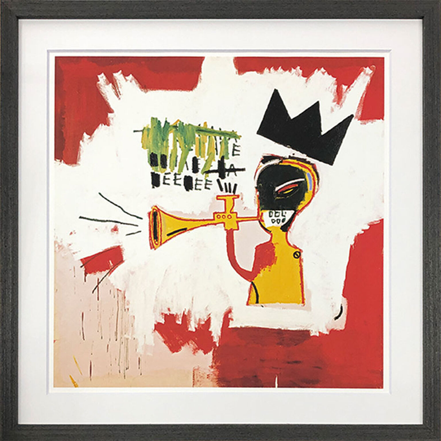 【bicosya/美工社】アートフレーム バスキア Jean-Michel Basquiat Trumpet, 1984