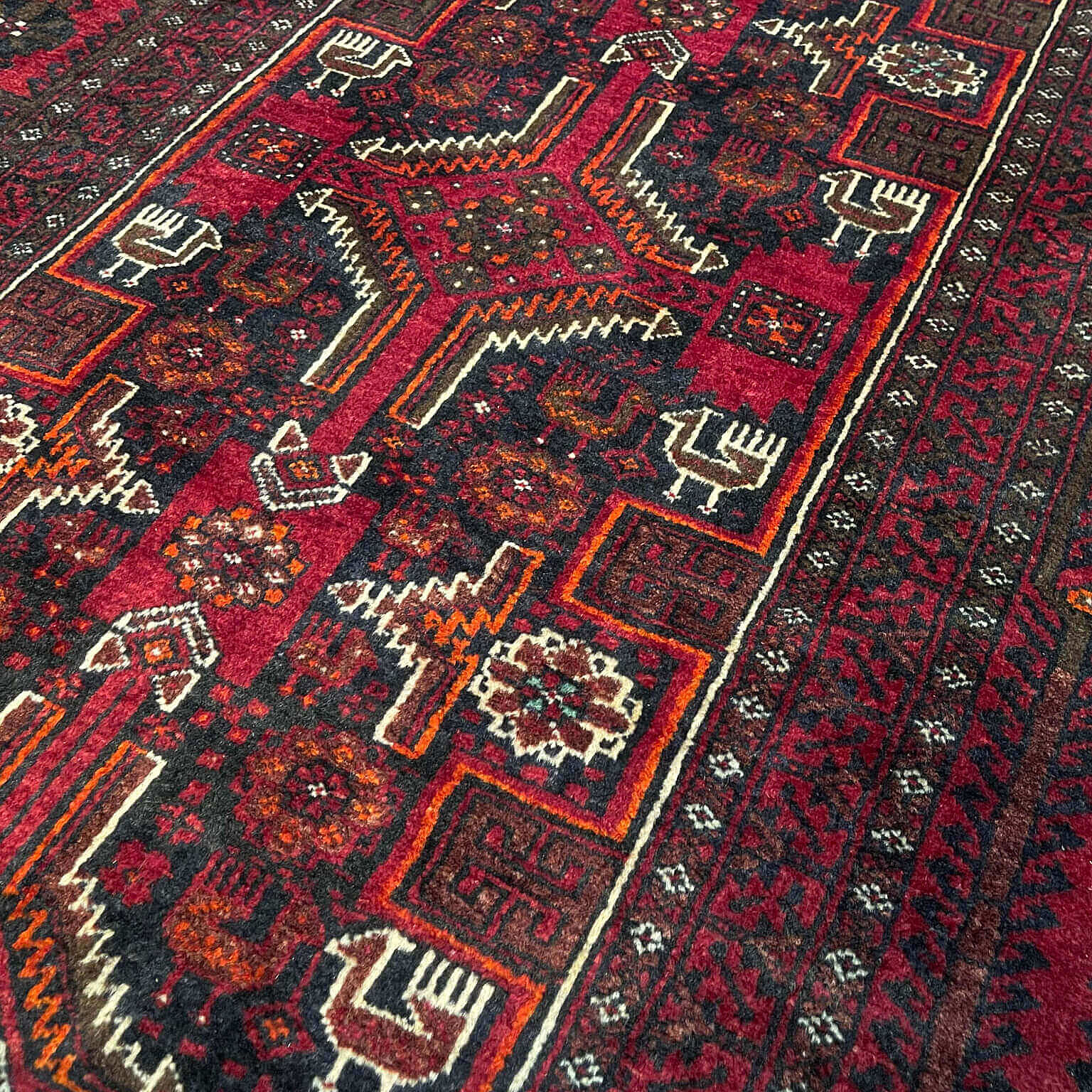 ペルシャ手織りラグ バルーチ 273802