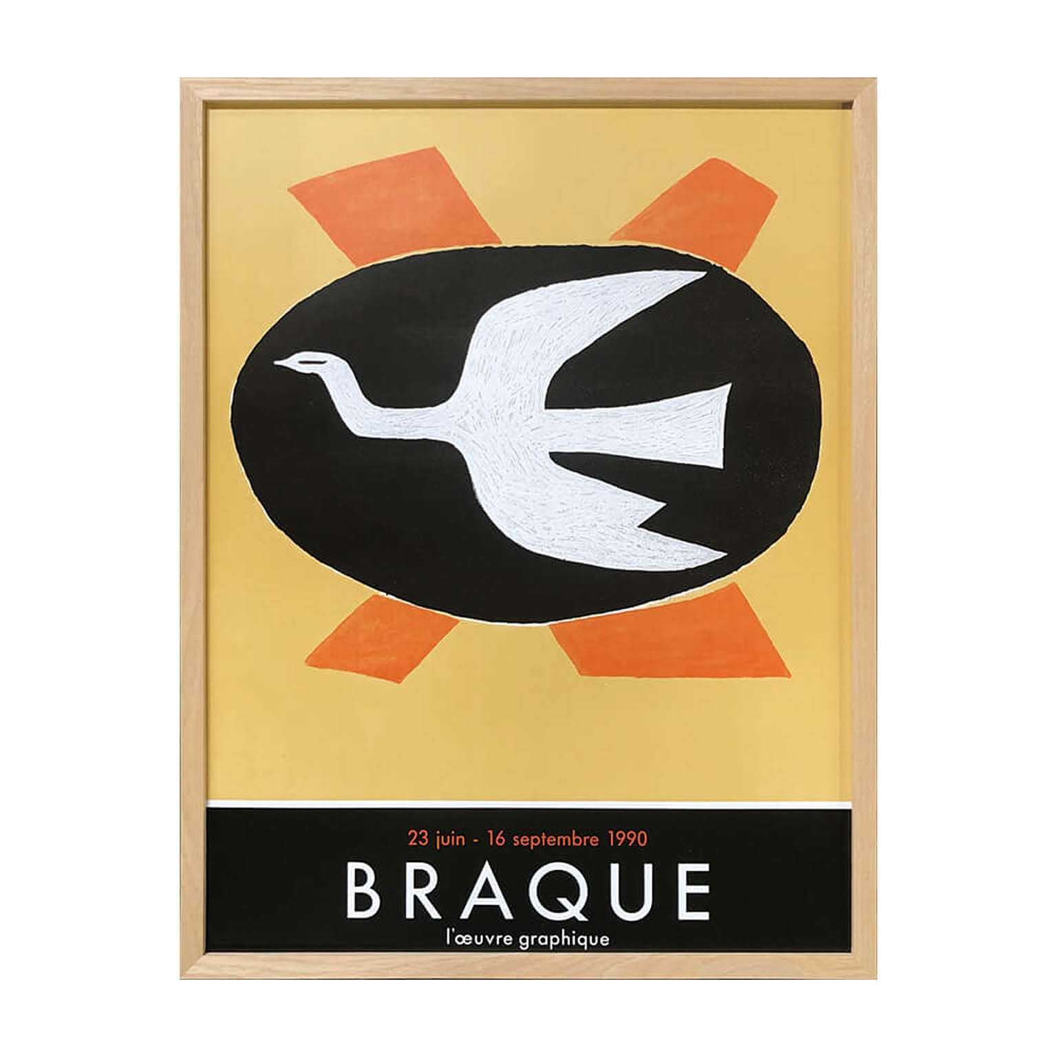 Georges Braque（ジョルジュ ブラック） BENEDIC FECAMP アートポスター（フレーム付き） m12684 - 通販