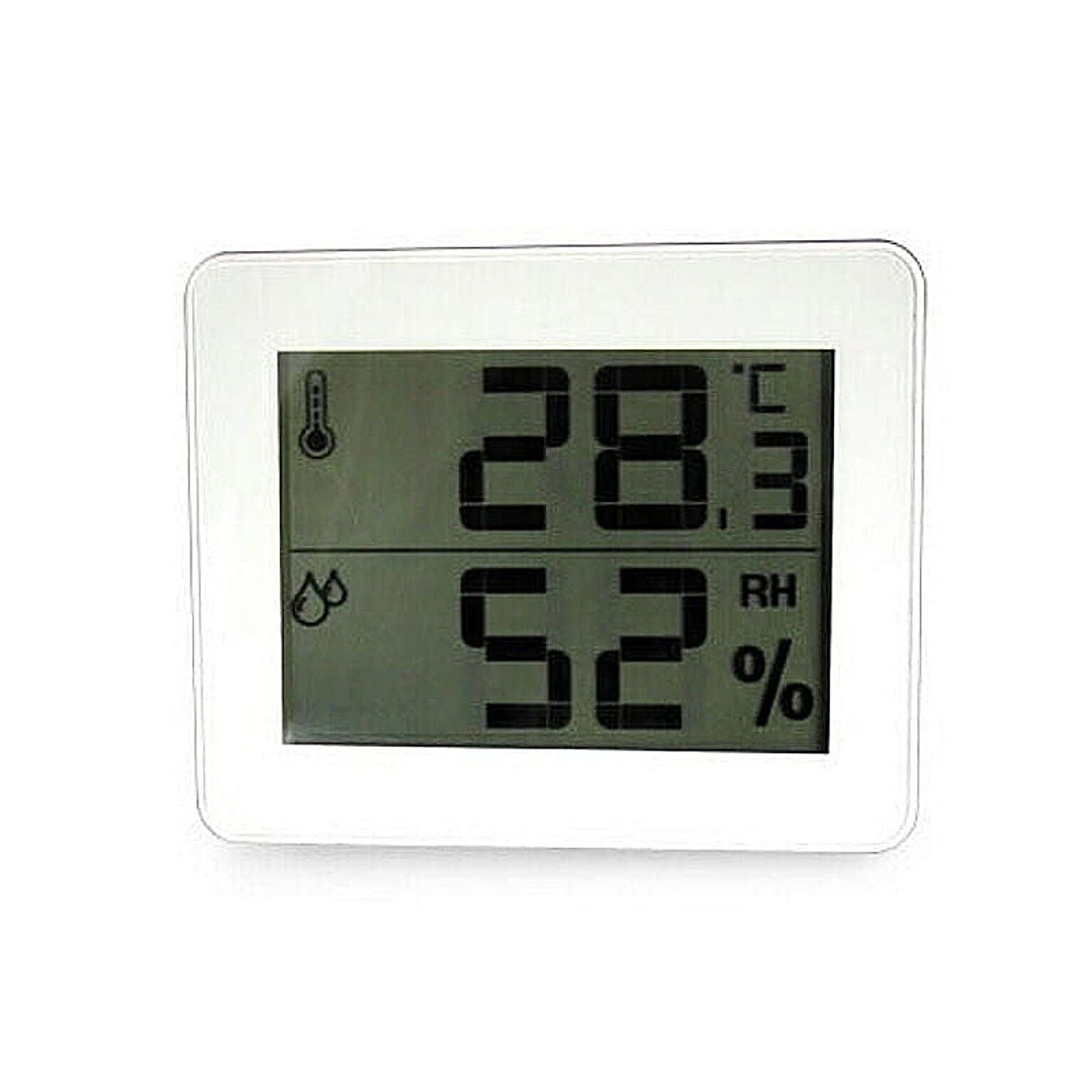 YAZAWA　デジタル温湿度計 ホワイト　DO01WH 管理No. 4966307271030