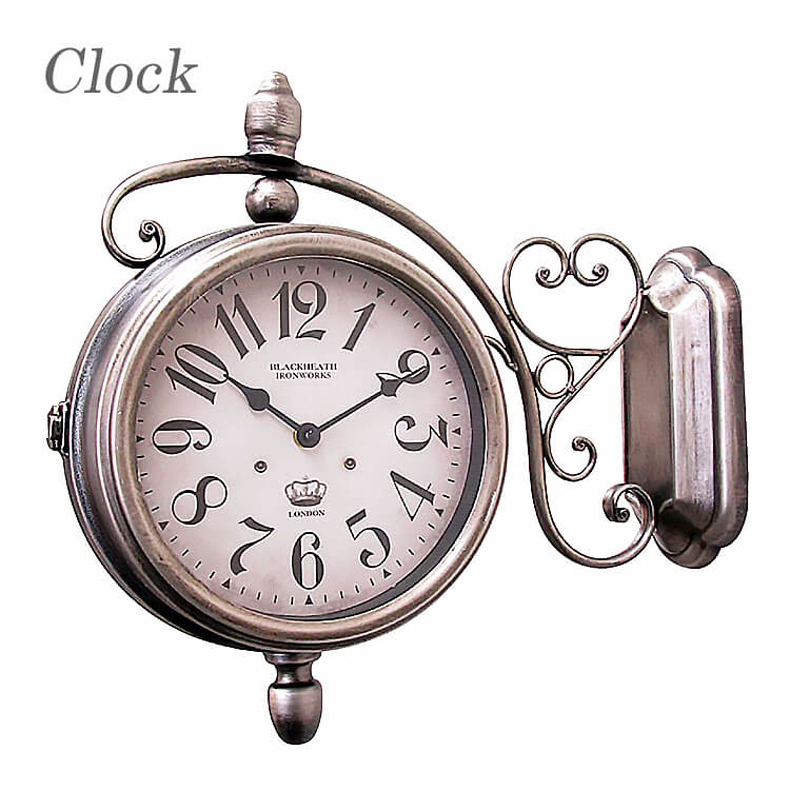 時計 ウォールクロック 壁掛け時計 おしゃれ 掛け時計 clock 鉄製 クラシック アンティーク シャビー おしゃれ 38402 東洋石創 