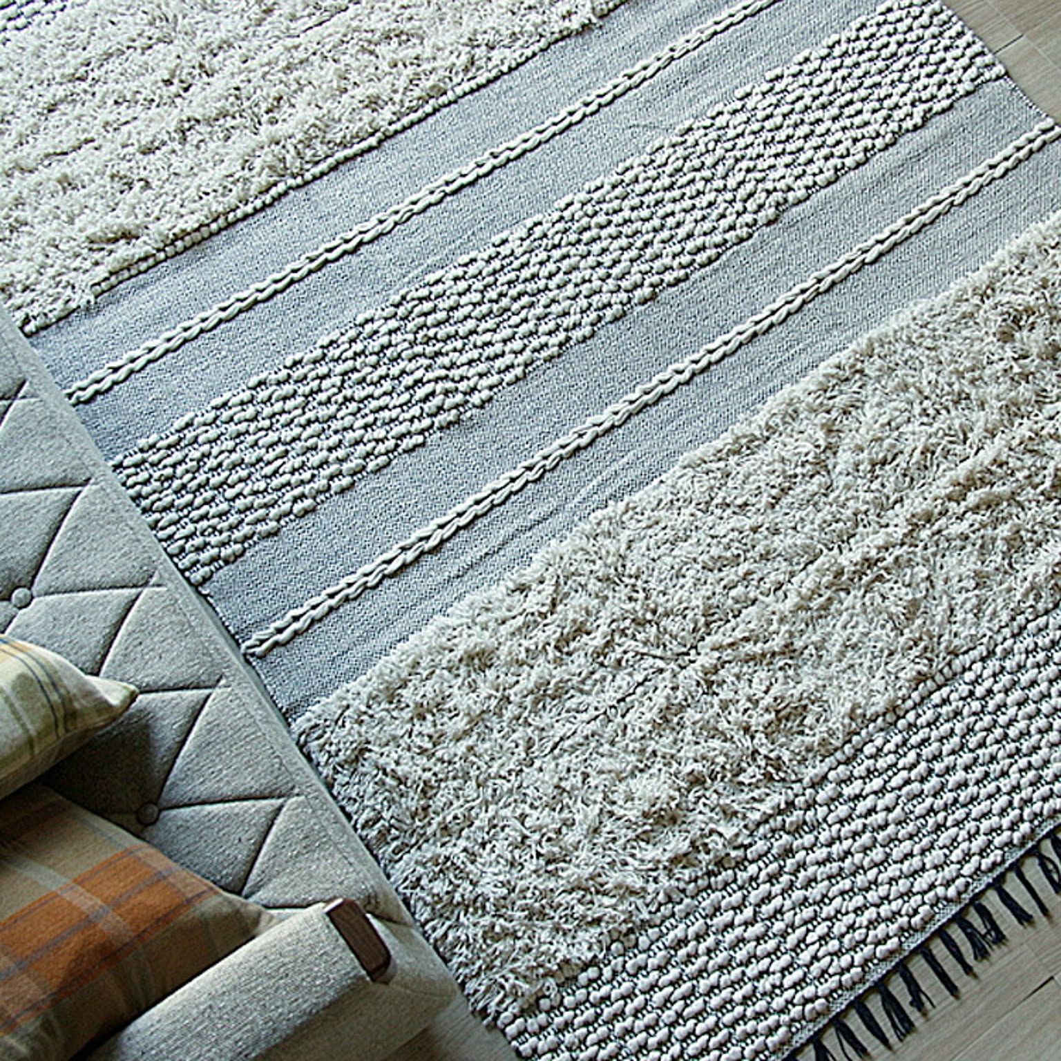 ラグマット　POP CORN STRIPE RUG