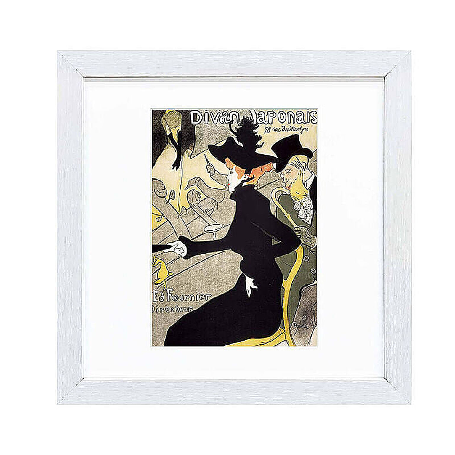 Henri Lautrec（アンリ ロートレック） ディヴァン・ジャポネ アートポスター（フレーム付き） m11494