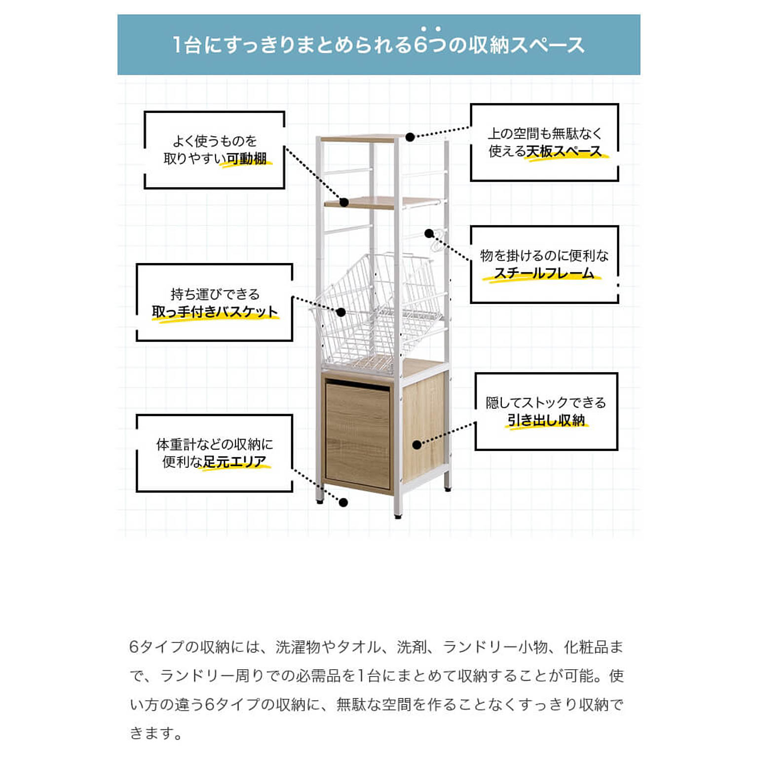 ランドリーバスケット