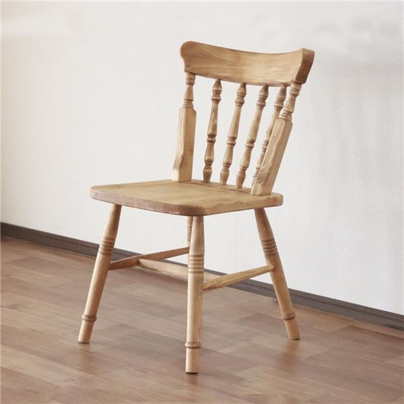 ダイニングチェア 食卓椅子 48.5×52.5×82.5cm ナチュラルブラウン 木製 パイン材 オイル塗装 完成品 リビング ダイニング