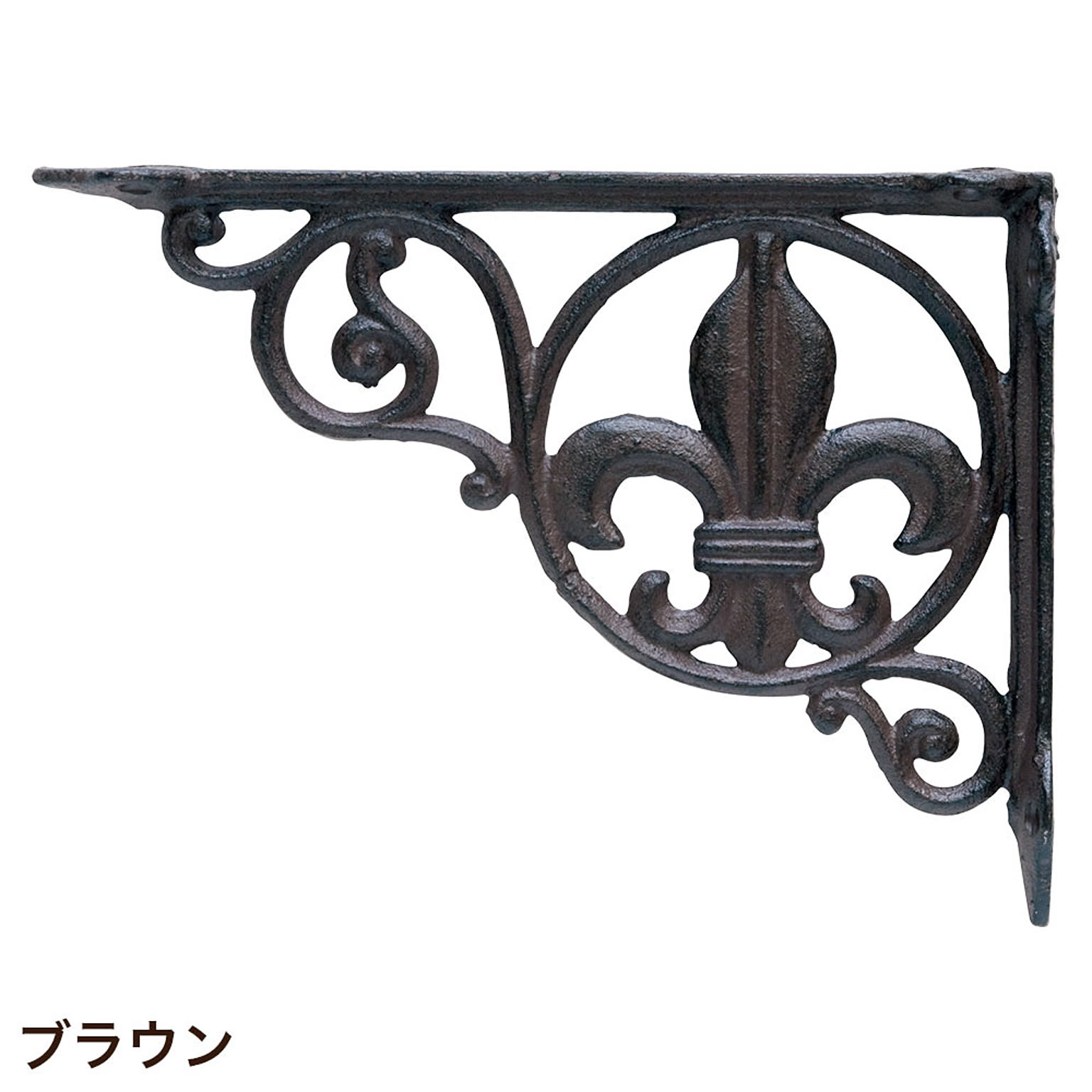 棚受け金具 アイアンブラケット リーフ (pa634153)