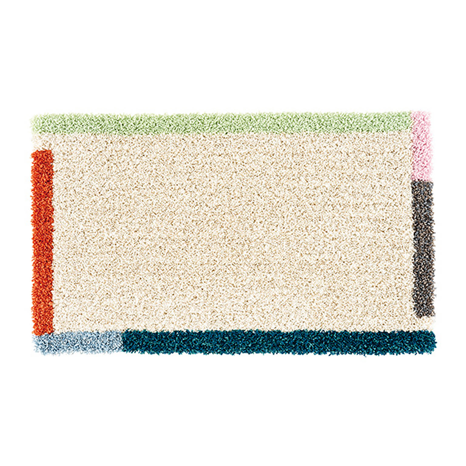 【日本製】スミノエ カラーフレームマット 45×75cm colorframe マット 玄関マット 防ダニ 滑り止め加工 軽量 アイボリー マスタード 