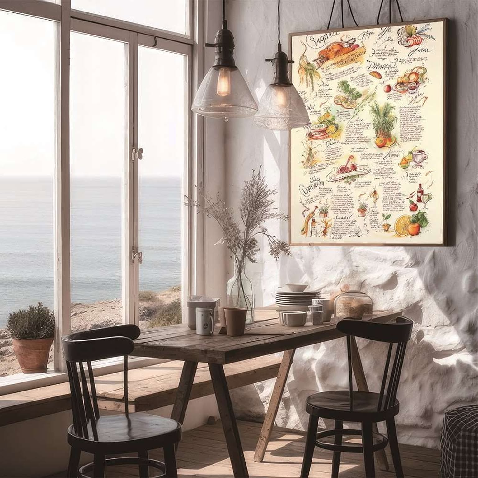 EFPI メニュー風 ポスター レストラン風 メニュー おしゃれ レトロ