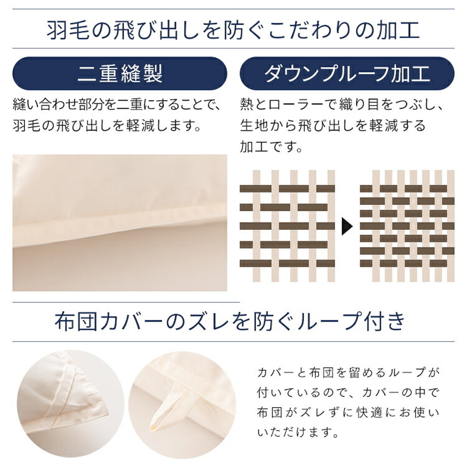 羽毛布団・羽根布団