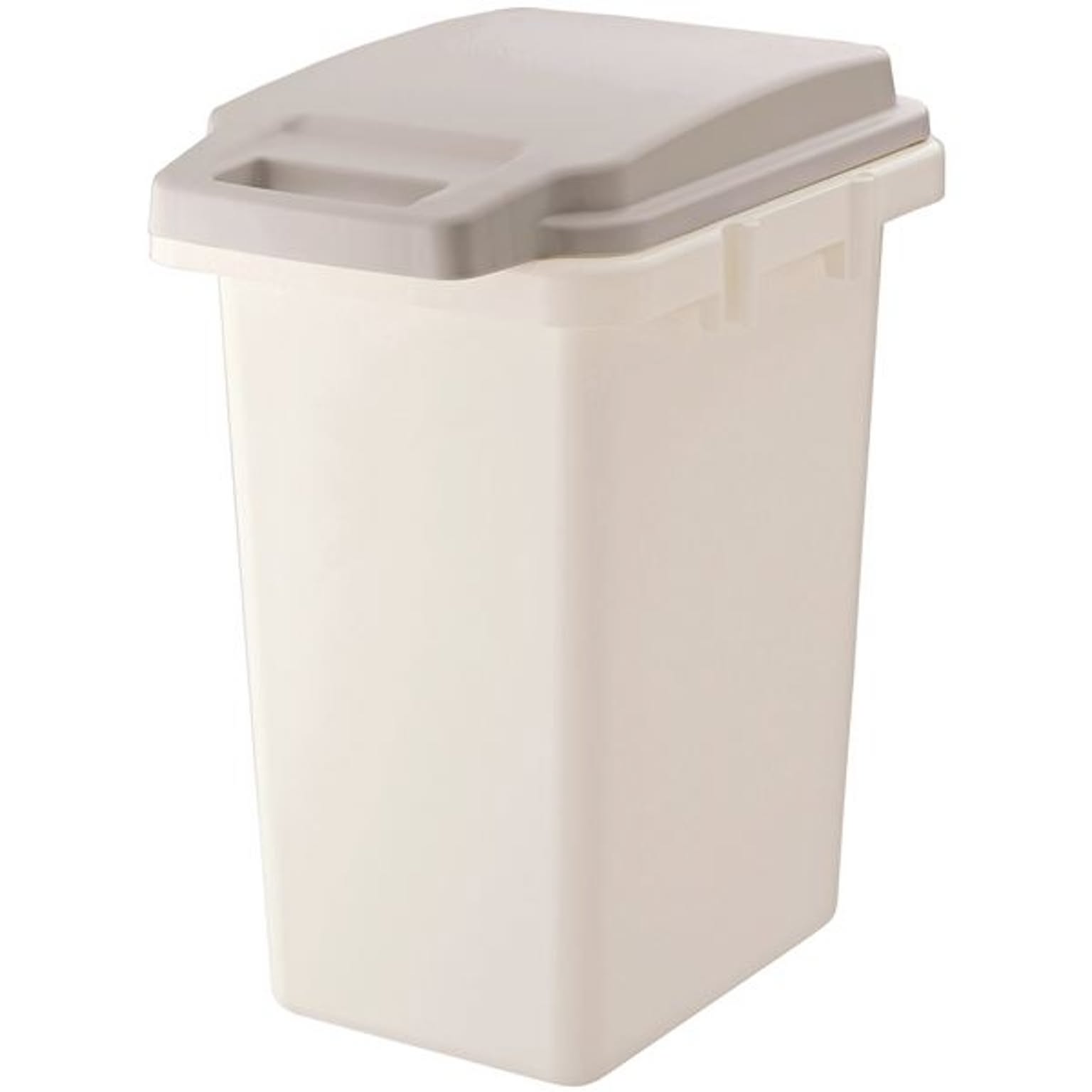 ゴミ箱/ダストボックス 33L グレー 日本製 ロック式ふた付き ポリ袋止め付き 防汚 防臭 抗菌ペール 〔キッチン〕