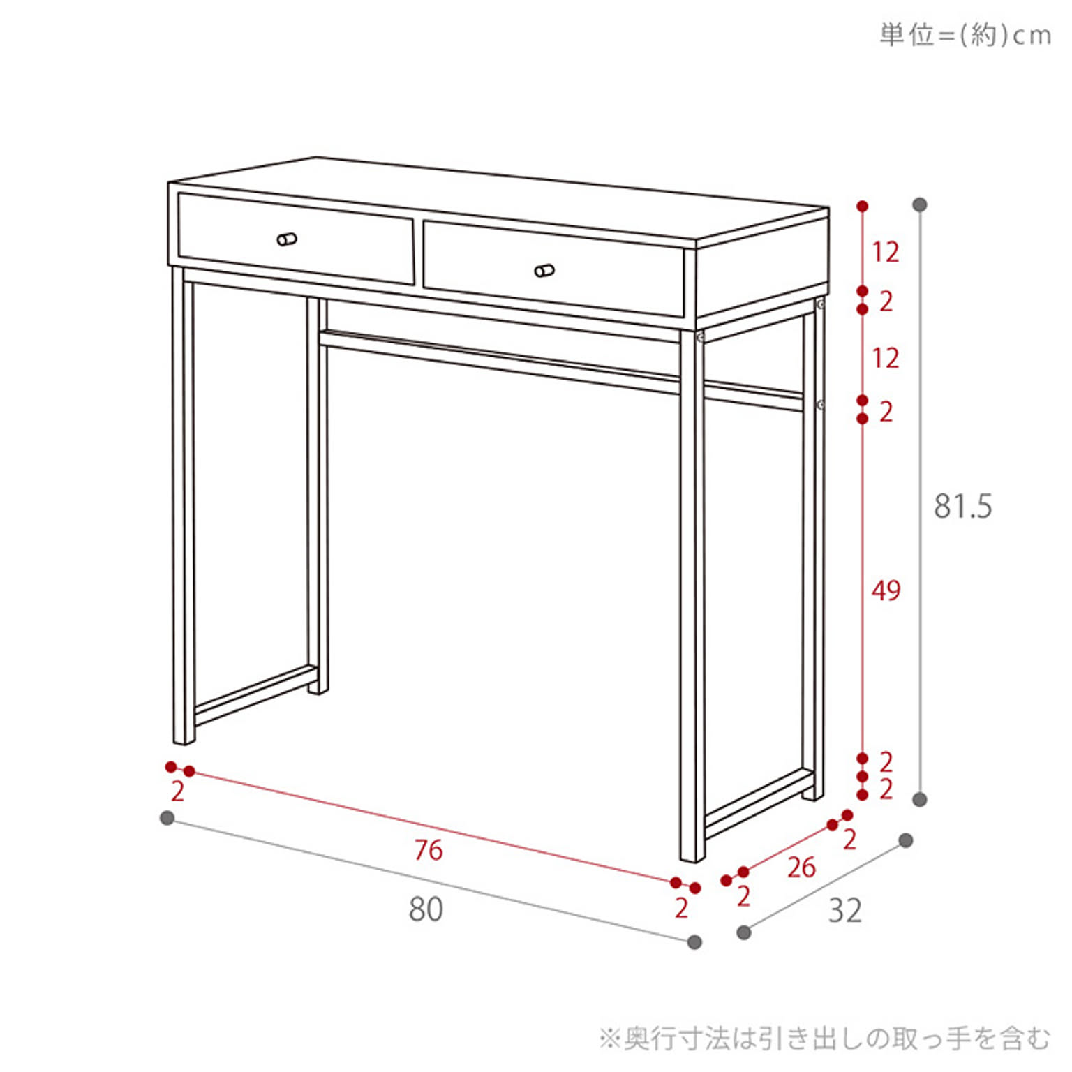 コンソールテーブル