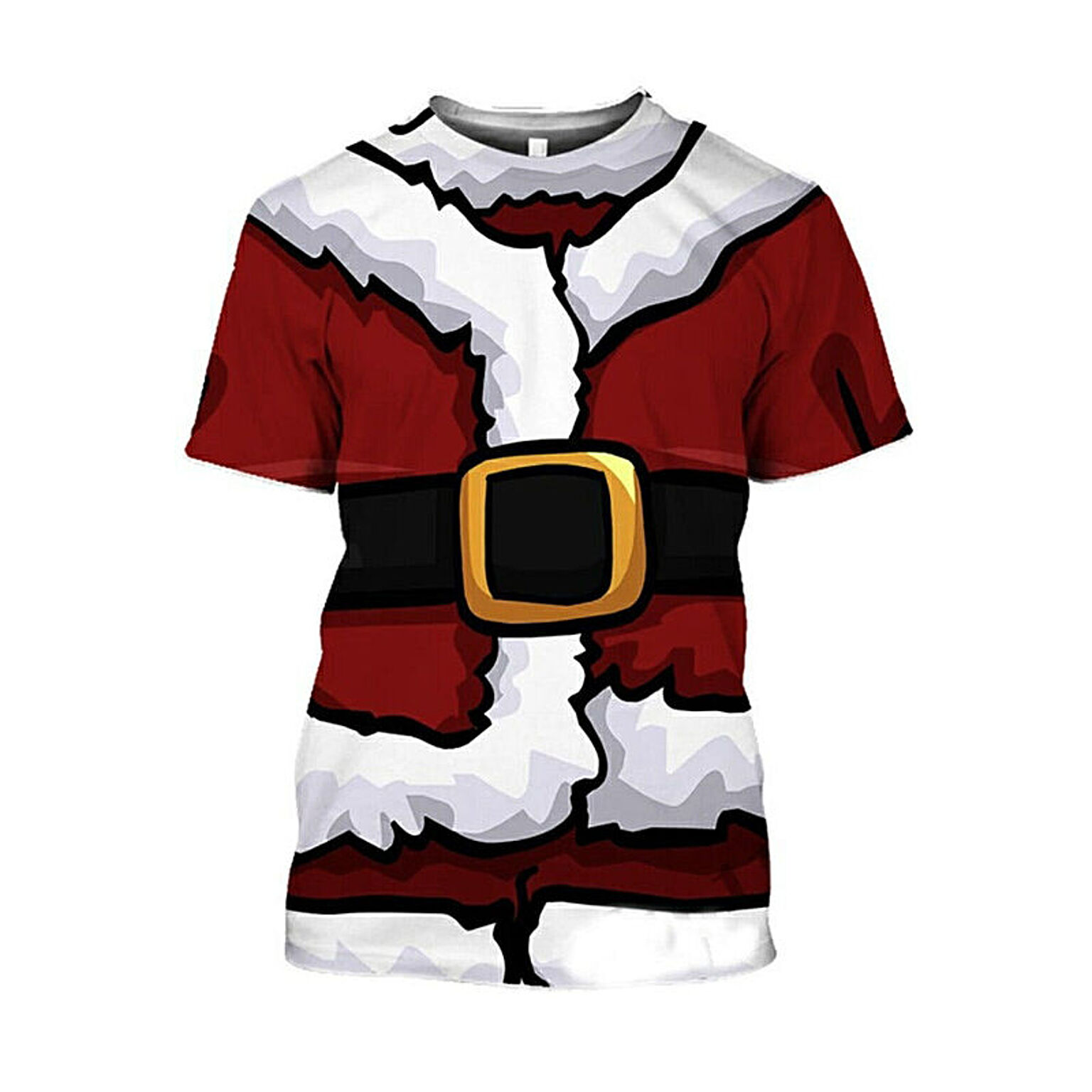 クリスマス Tシャツ サンタクロース サンタさん 半袖 半そで コスプレ 衣類 リアル 本格的 誕生日 室内 装飾メリークリスマス