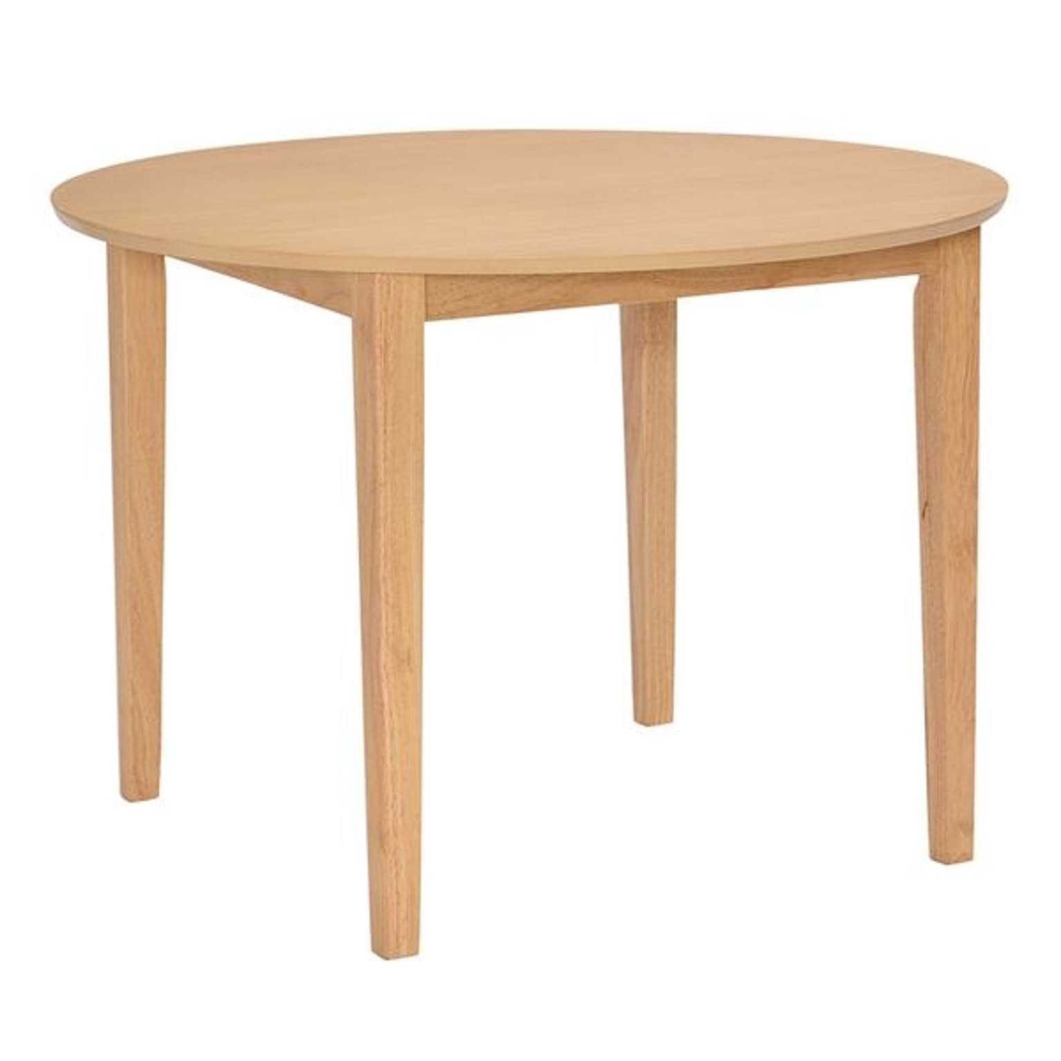 【単品】 円形 ダイニングテーブル 【ナチュラル】 100×100cm 木製